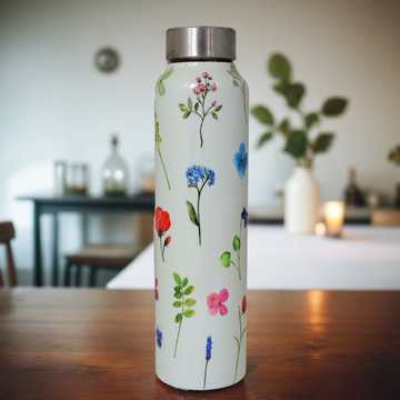 Handcrafted Eco-Friendly Meenakari Stainless Steel Bottle(1L)