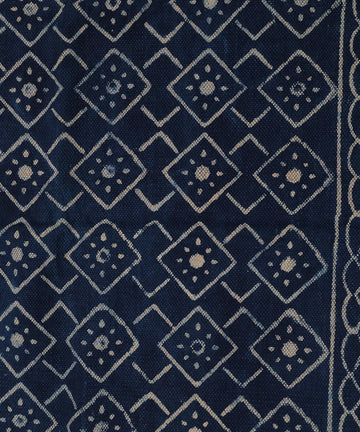 Diamond Pattern Knit Rug | Handcrafted Cotton Area Rug for Home & Living Room Decor