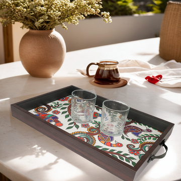 Elegant Rectangular MDF Serving Tray | Stylish & Durable Serving Tray for Home & Dining Decor