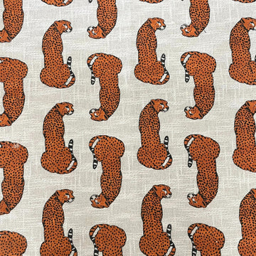 Wild Cheetah Block Print Cotton Throw | Perfect for Living Room and Bedroom Decor