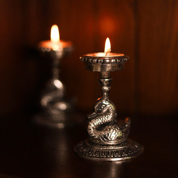 Swan Tealight Holders | Elegant Candle Holders for Home & Festive Decor | Set Of 2