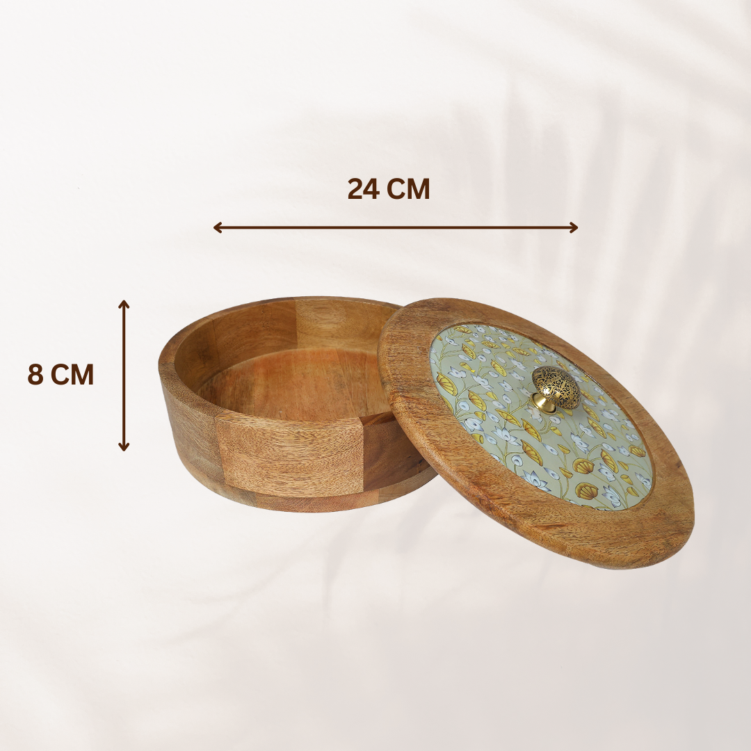 Sophisticated Wooden Multipurpose Storage Box  | Ecofriendly Tableware | Stylish & Durable