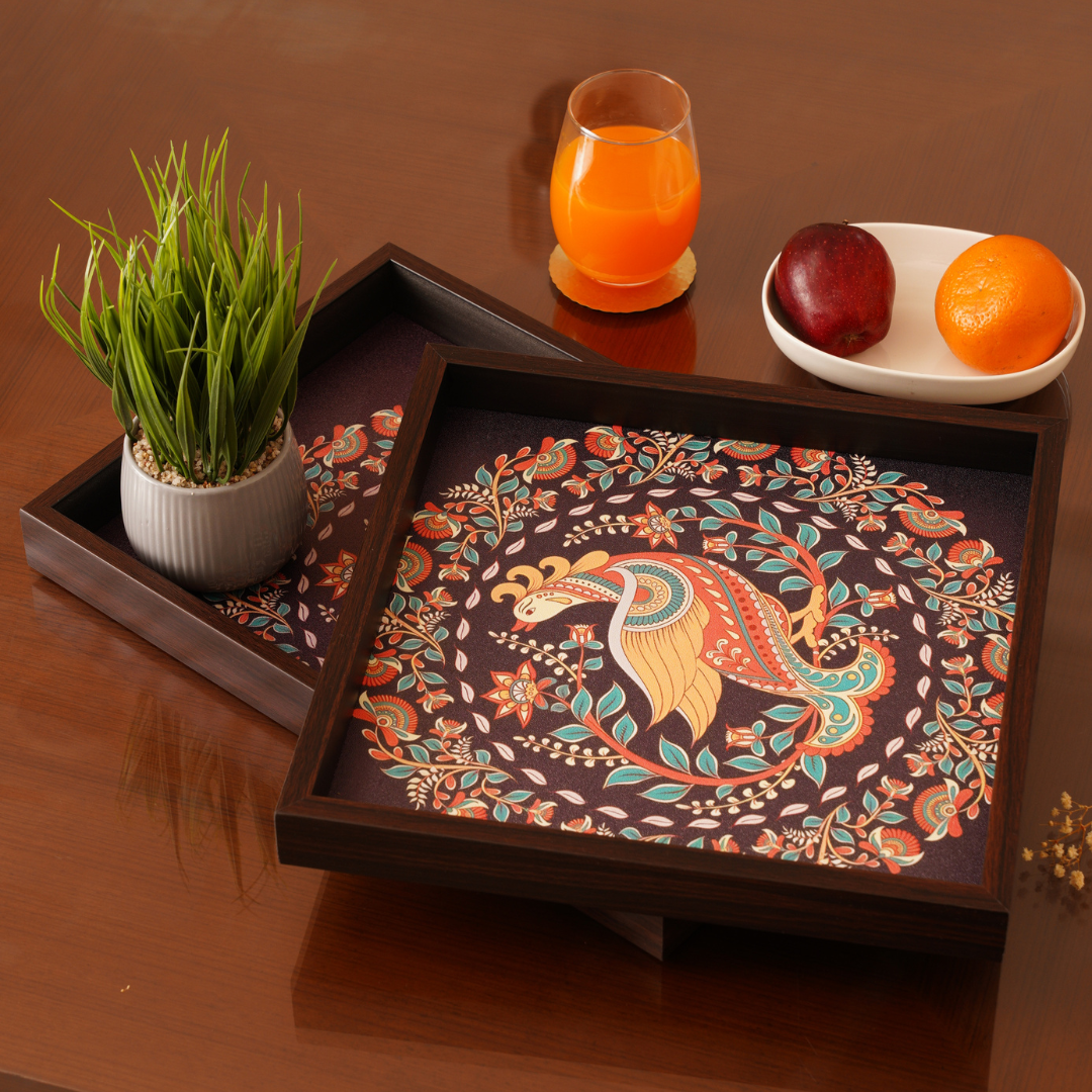 Elegant Square Serving Tray | Stylish & Durable Decorative Tray for Home & Dining