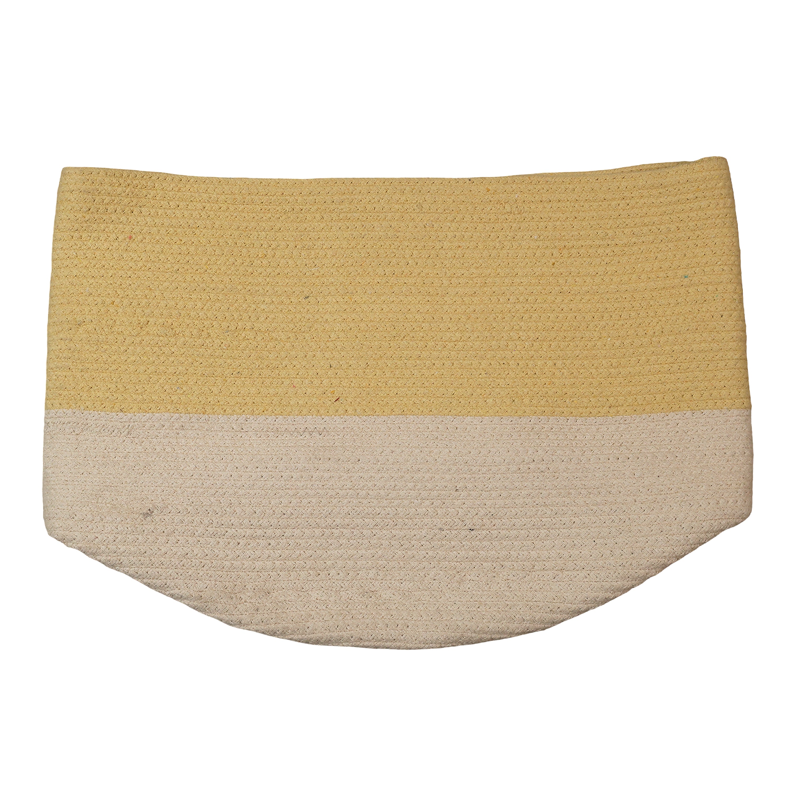 Yellow Cotton Rainbow Storage Basket Bag | Kids Room Decor