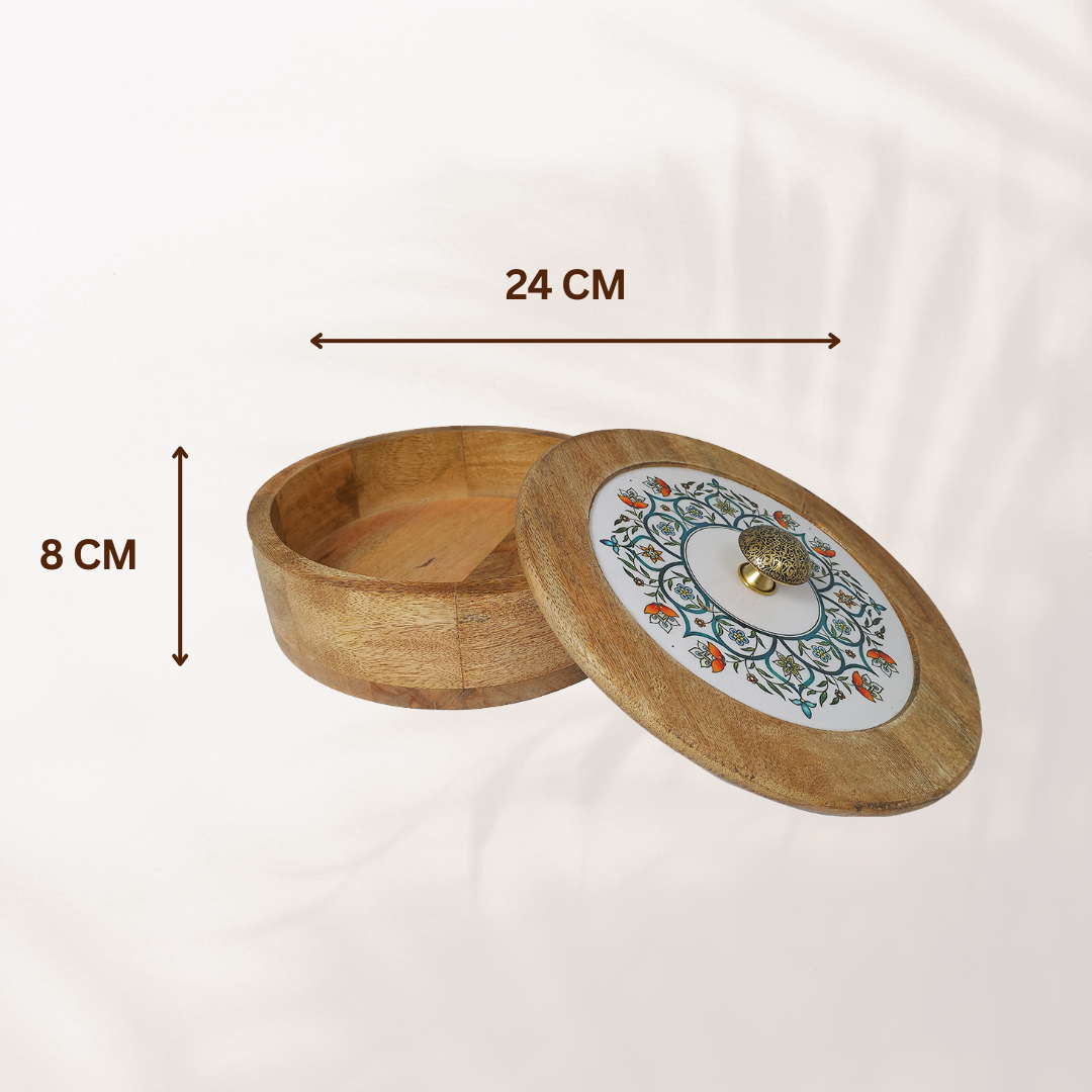 Sophisticated Wooden Multipurpose Storage Box  | Ecofriendly Tableware | Stylish & Durable