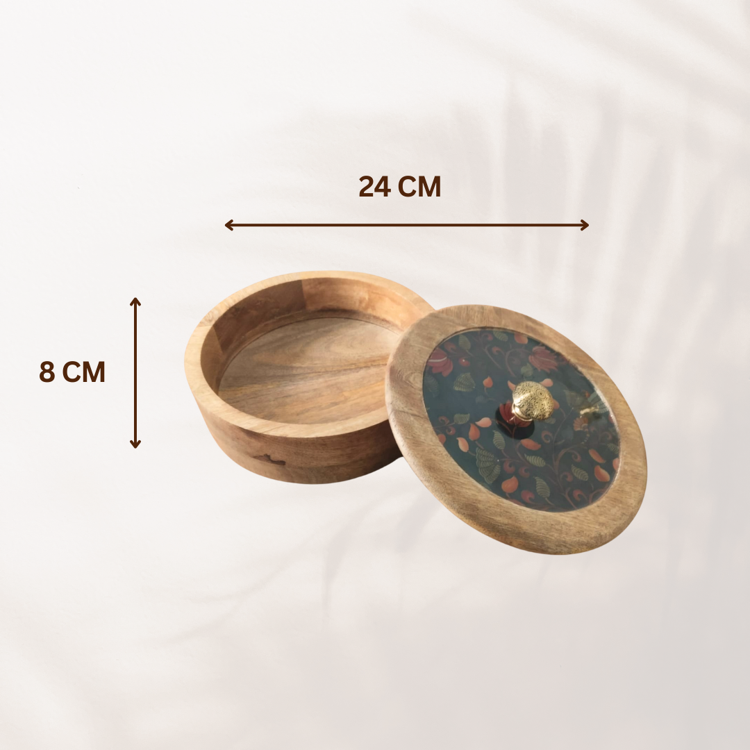 Sophisticated Wooden Multipurpose Storage Box  | Ecofriendly Tableware | Stylish & Durable
