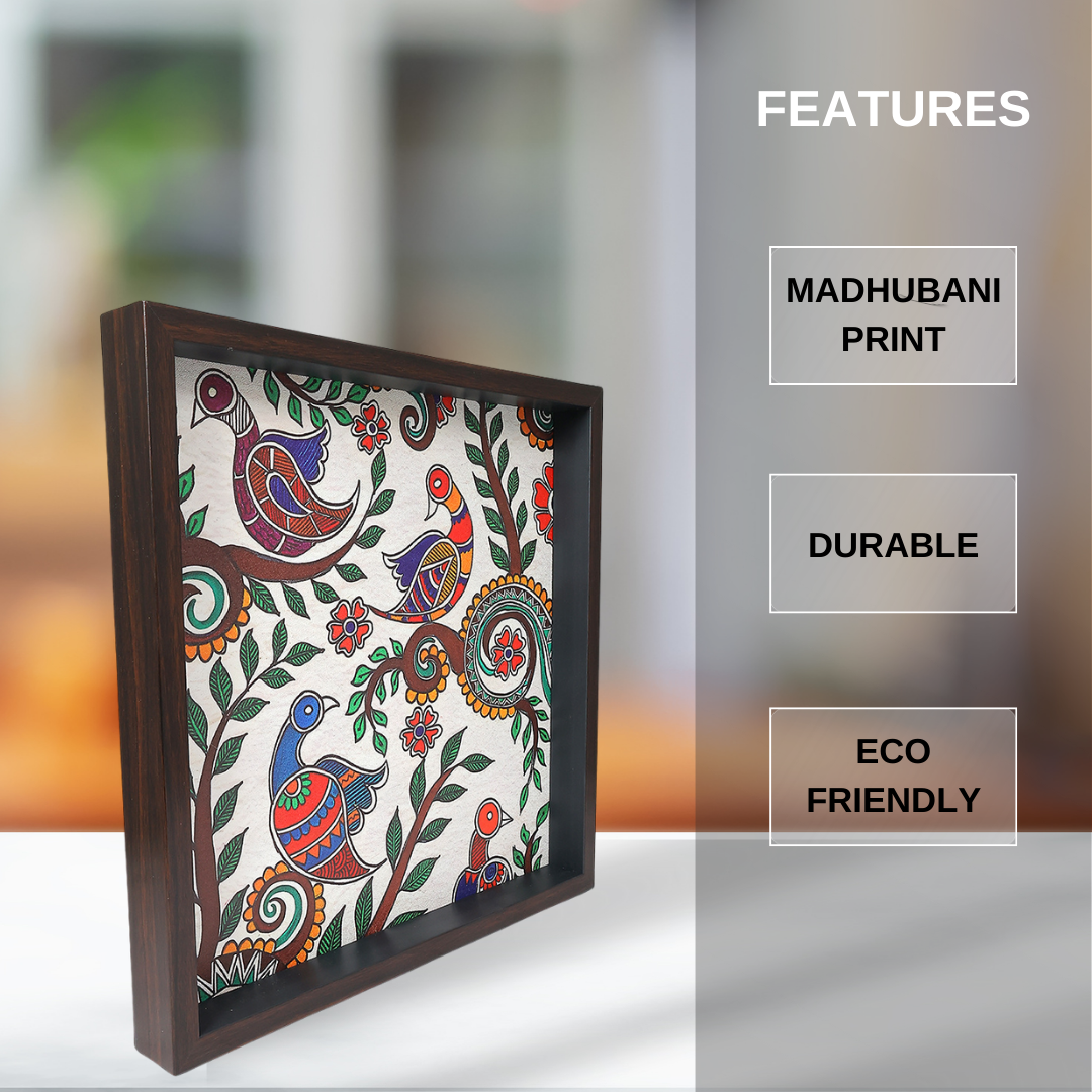 Elegant Print MDF Serving Tray | Stylish & Durable Decorative Tray for Home & Dining