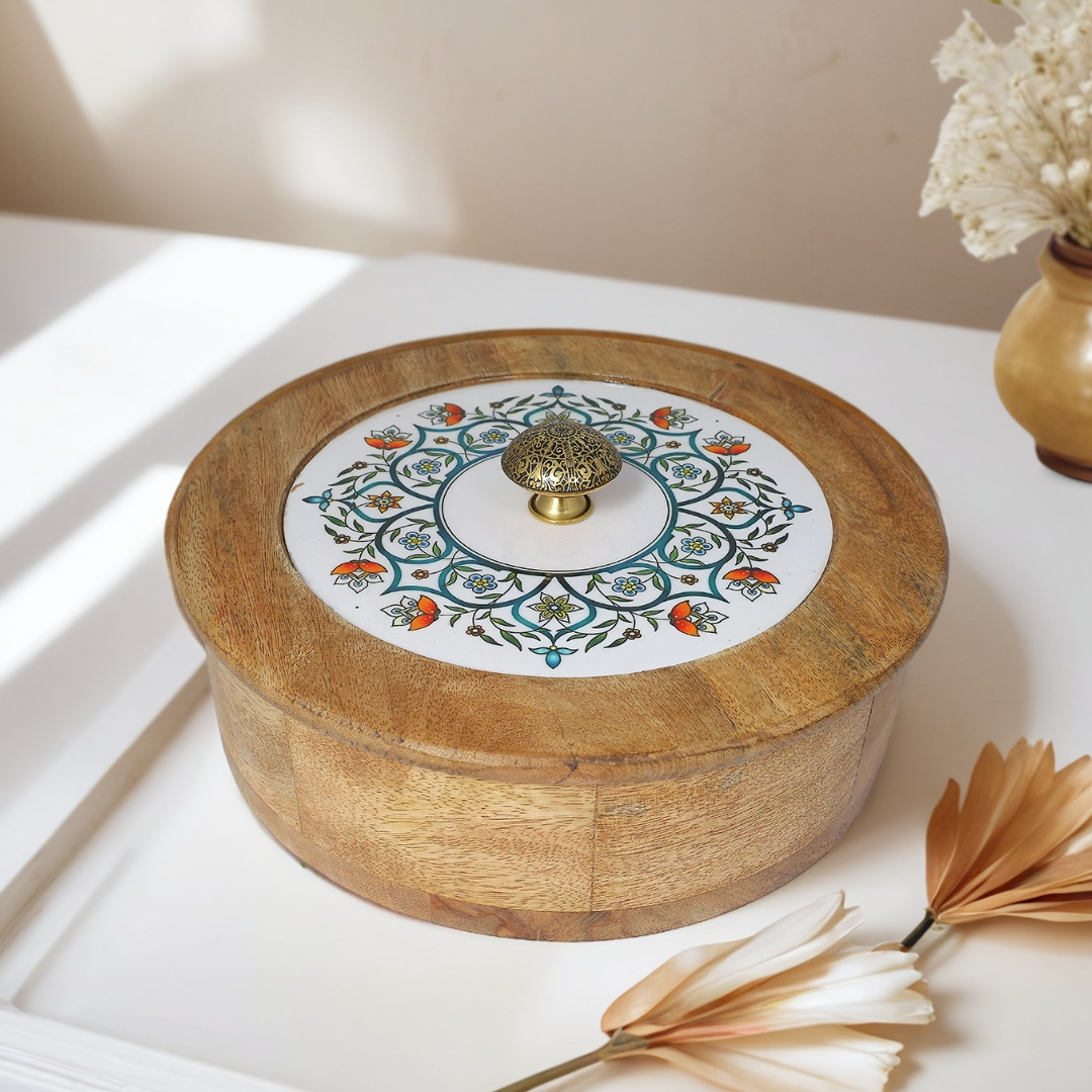 Sophisticated Wooden Multipurpose Storage Box  | Ecofriendly Tableware | Stylish & Durable
