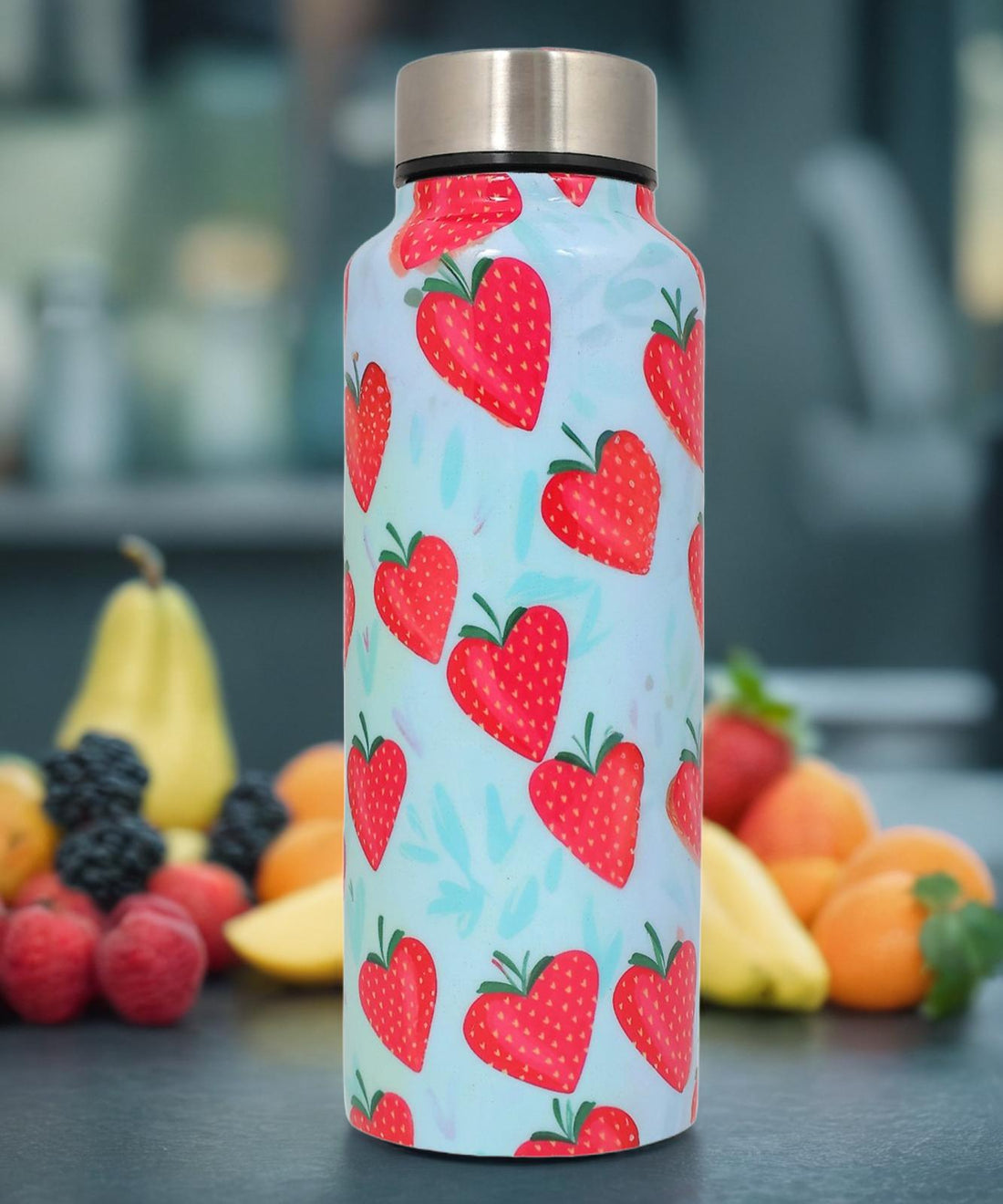 Handcrafted Eco-Friendly Meenakari Steel Bottle(750 ML)