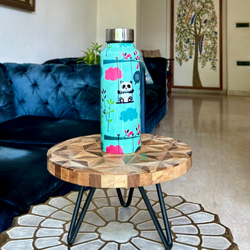 Handcrafted Eco-Friendly Meenakari Steel Bottle(750 ML)