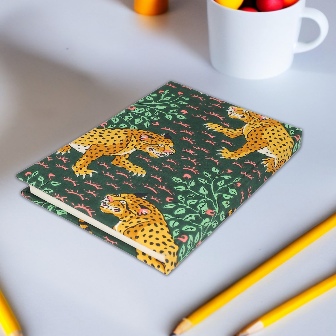 Floral Block Print Diary | Handmade Diary for Writing & Notes
