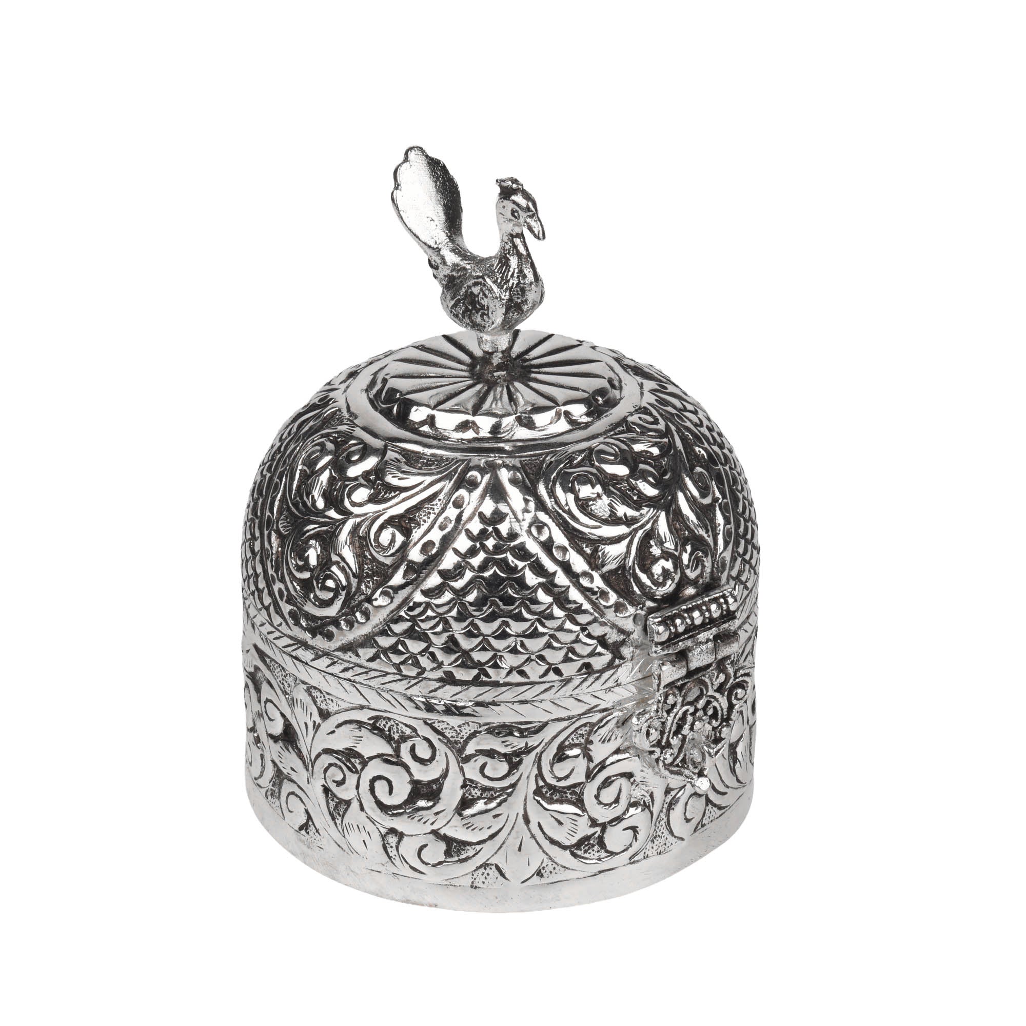 German Silver Peacock Design Multipurpose Center Piece for home decor and Eid Gifting