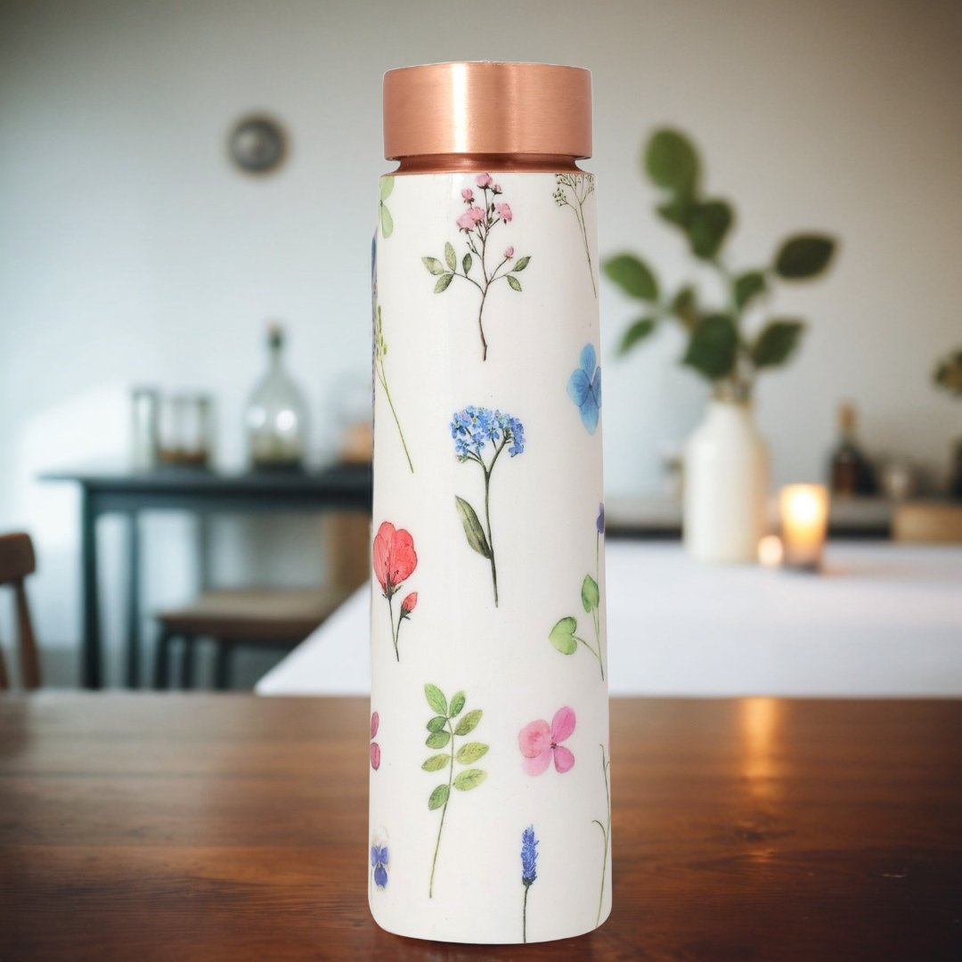 Copper Water Bottle | 1 Litre | Boosts Immunity