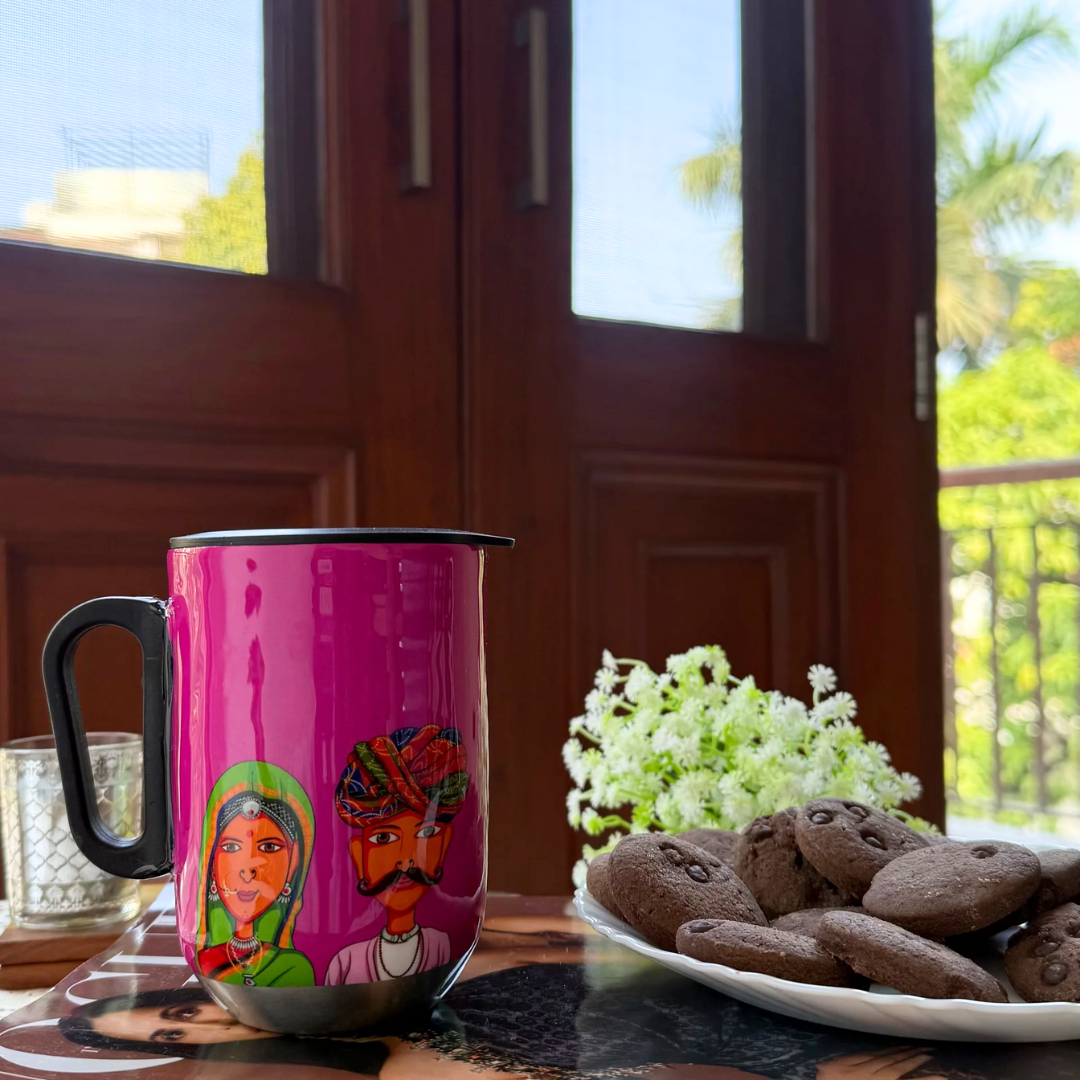 Insulated Stainless Steel Vacuum Mug | Hot and Cold Tea & Coffee Cup