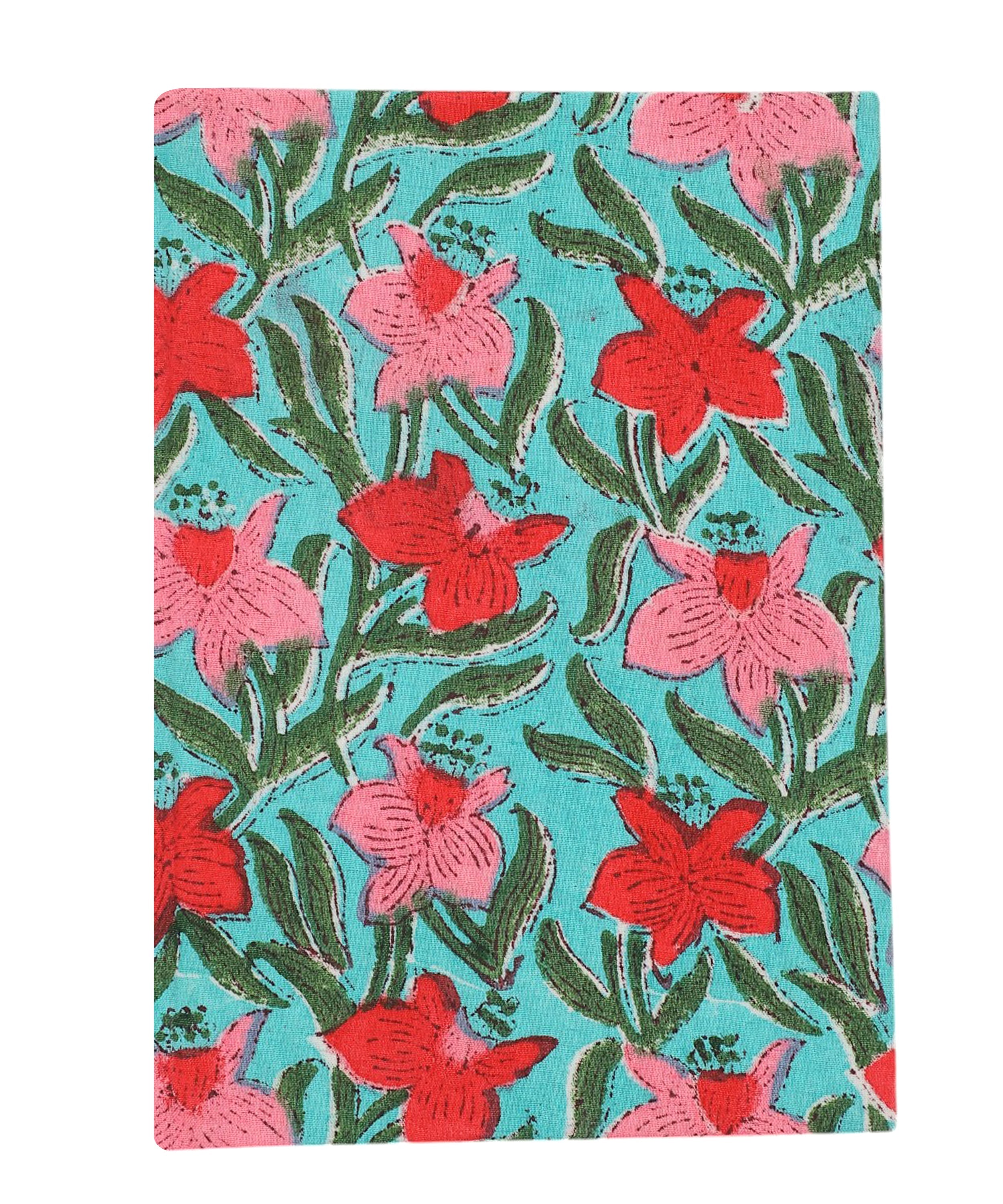 Floral Block Print Diary | Handmade Diary for Writing & Notes