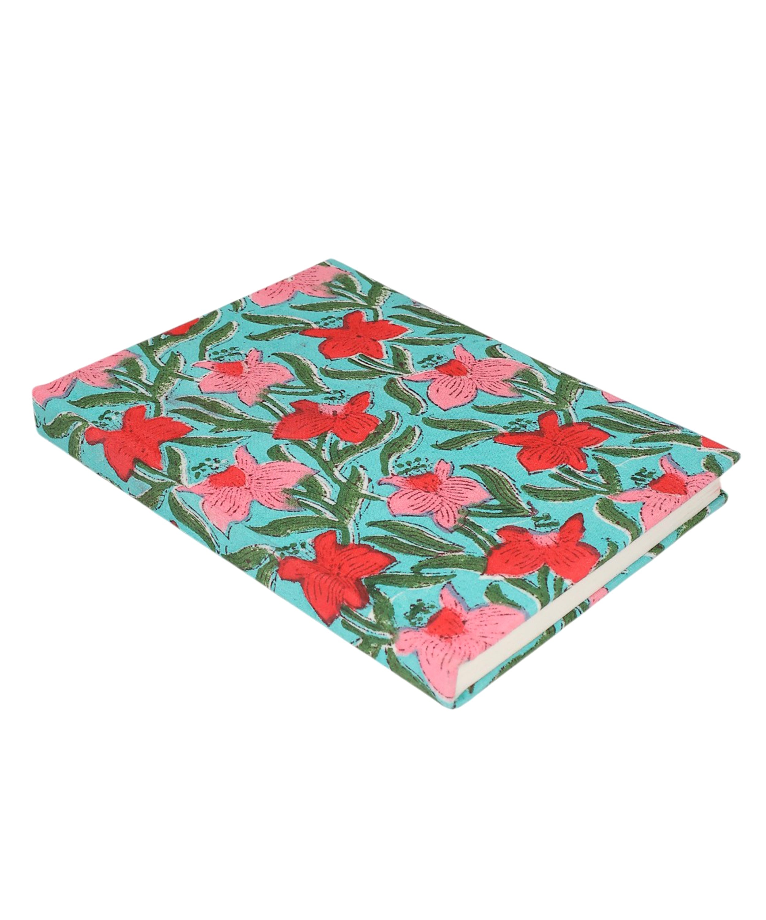 Floral Block Print Diary | Handmade Diary for Writing & Notes