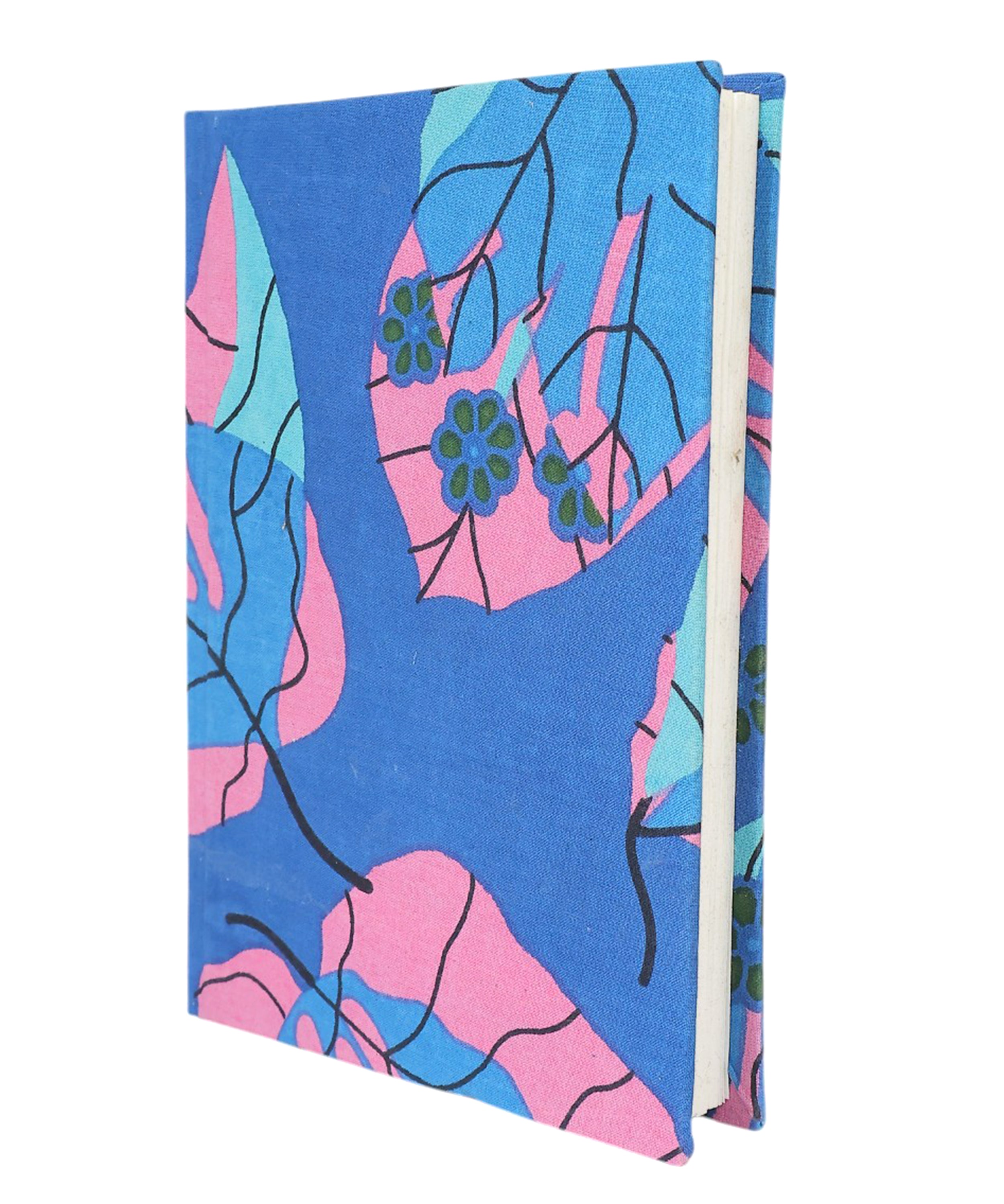 Floral Block Print Diary | Handmade Diary for Writing & Notes