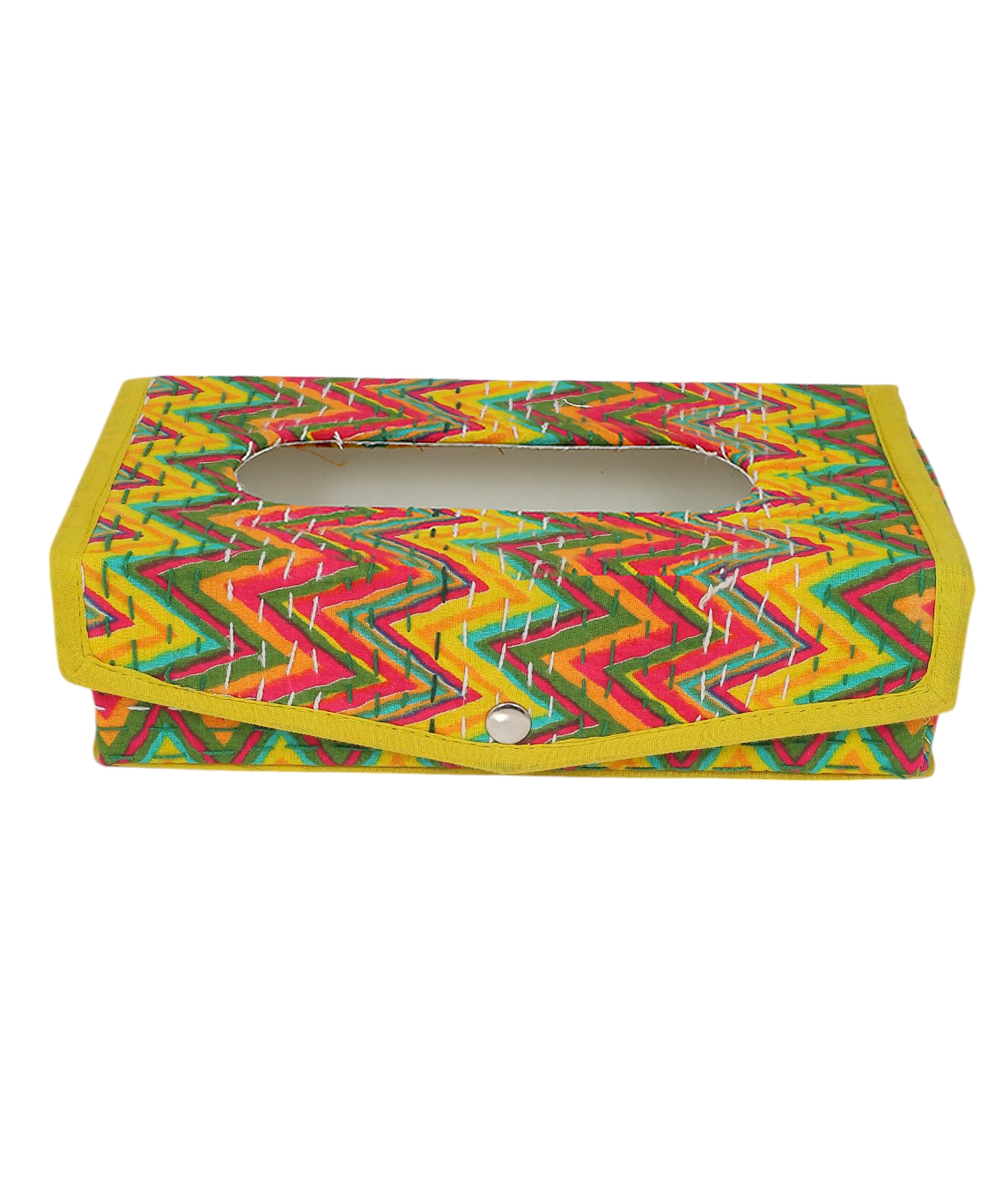 Handcrafted Block Print Tissue Box | Decorative Tissue Holder for Home & Office