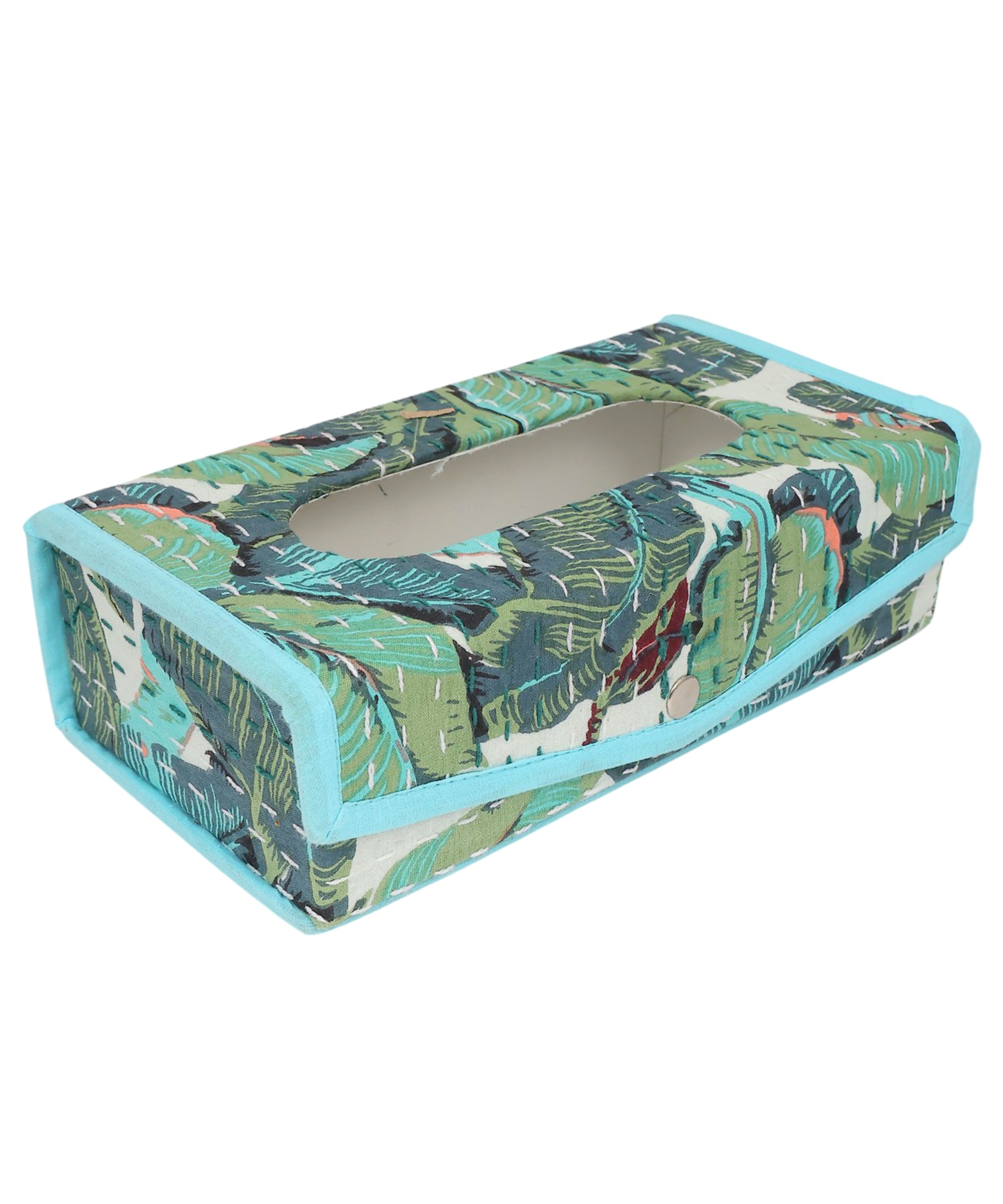 Handcrafted Block Print Tissue Box | Decorative Tissue Holder for Home & Office