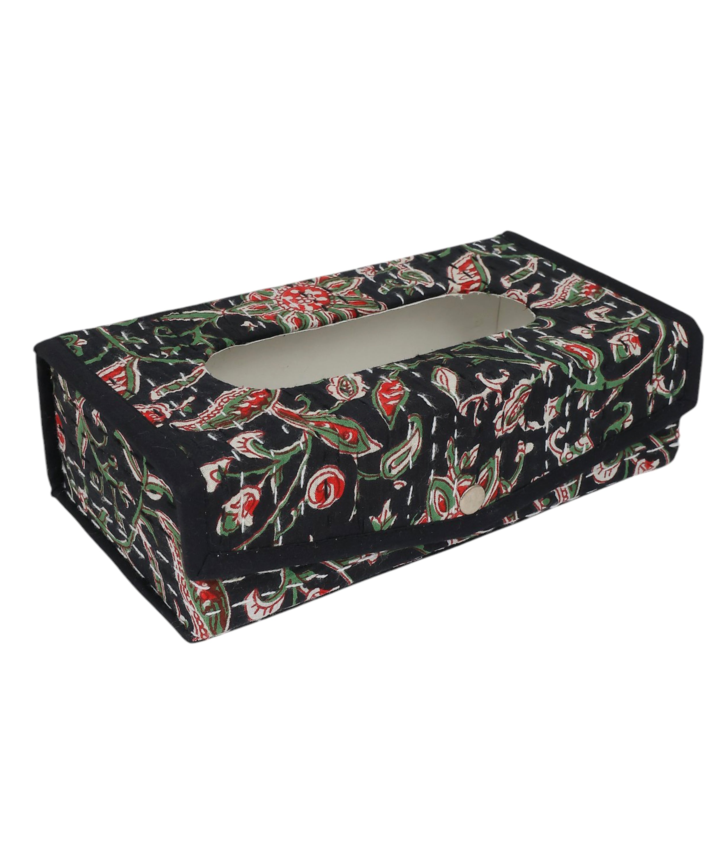 Handcrafted Block Print Tissue Box | Decorative Tissue Holder for Home & Office