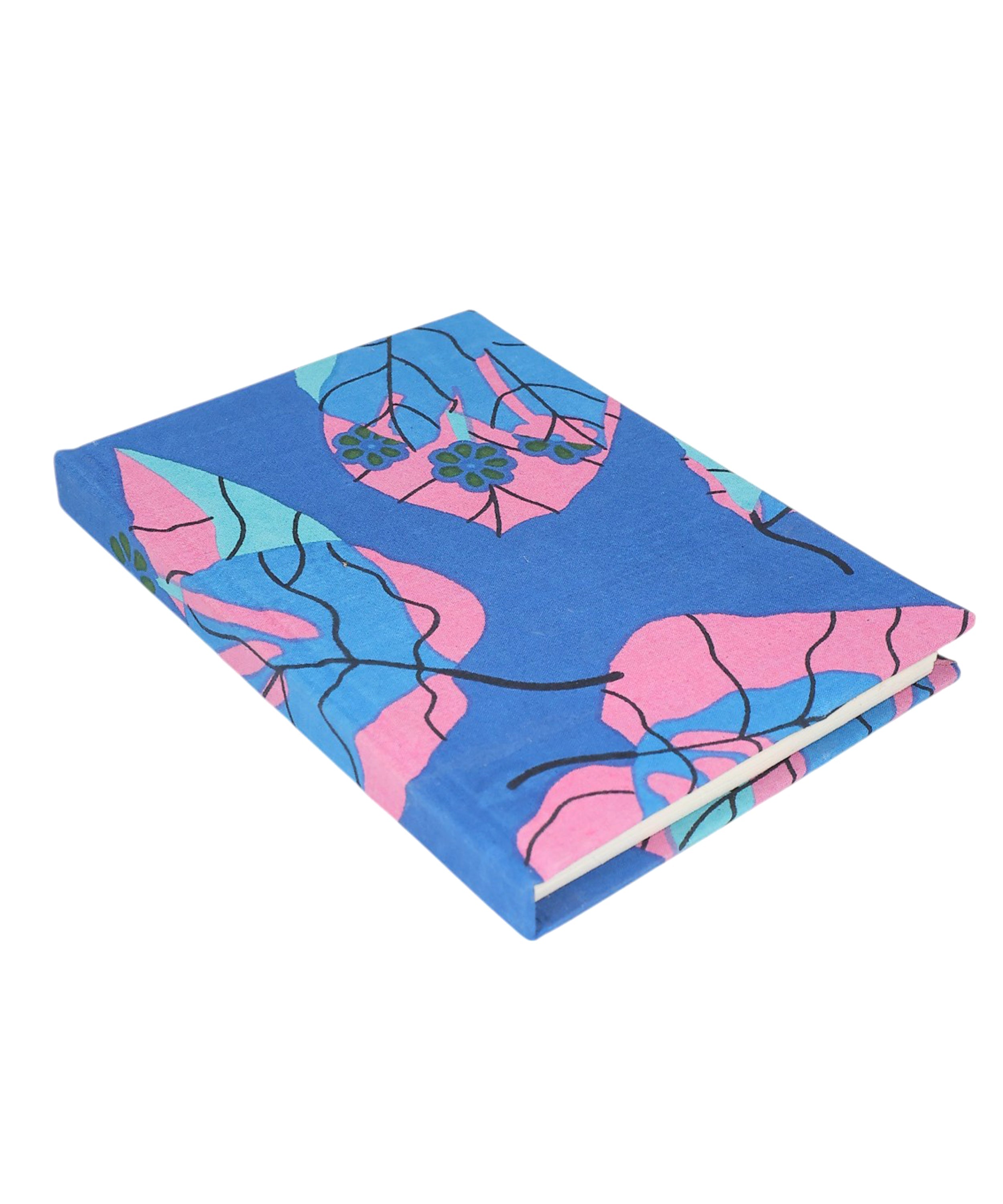 Floral Block Print Diary | Handmade Diary for Writing & Notes