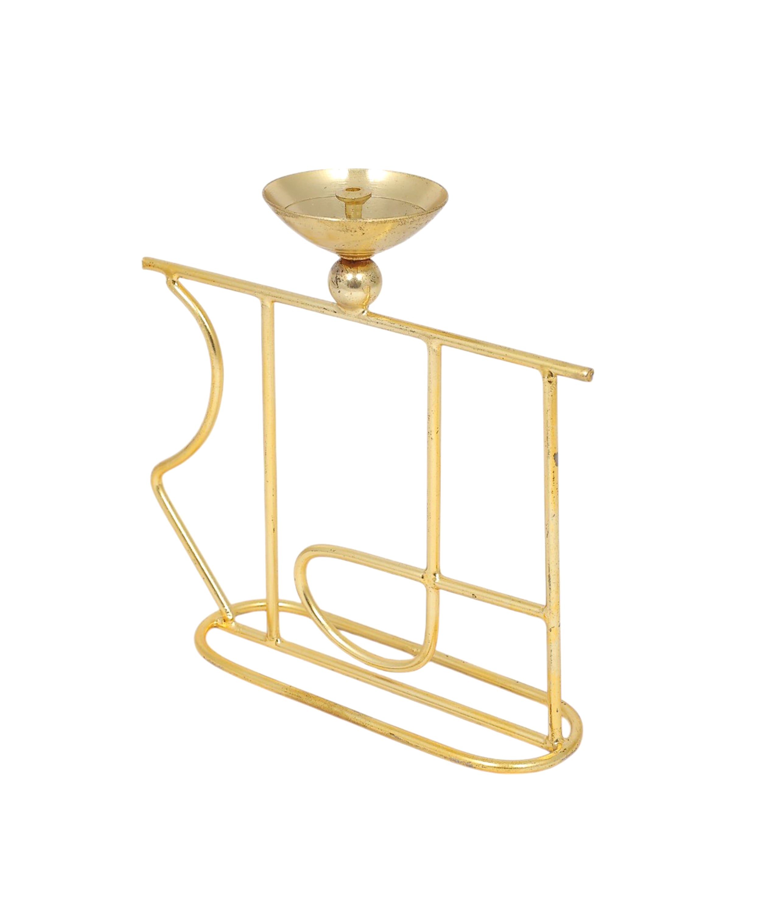 Ram Oil Lamp Diya | Puja and Festive Decor | Golden Diya