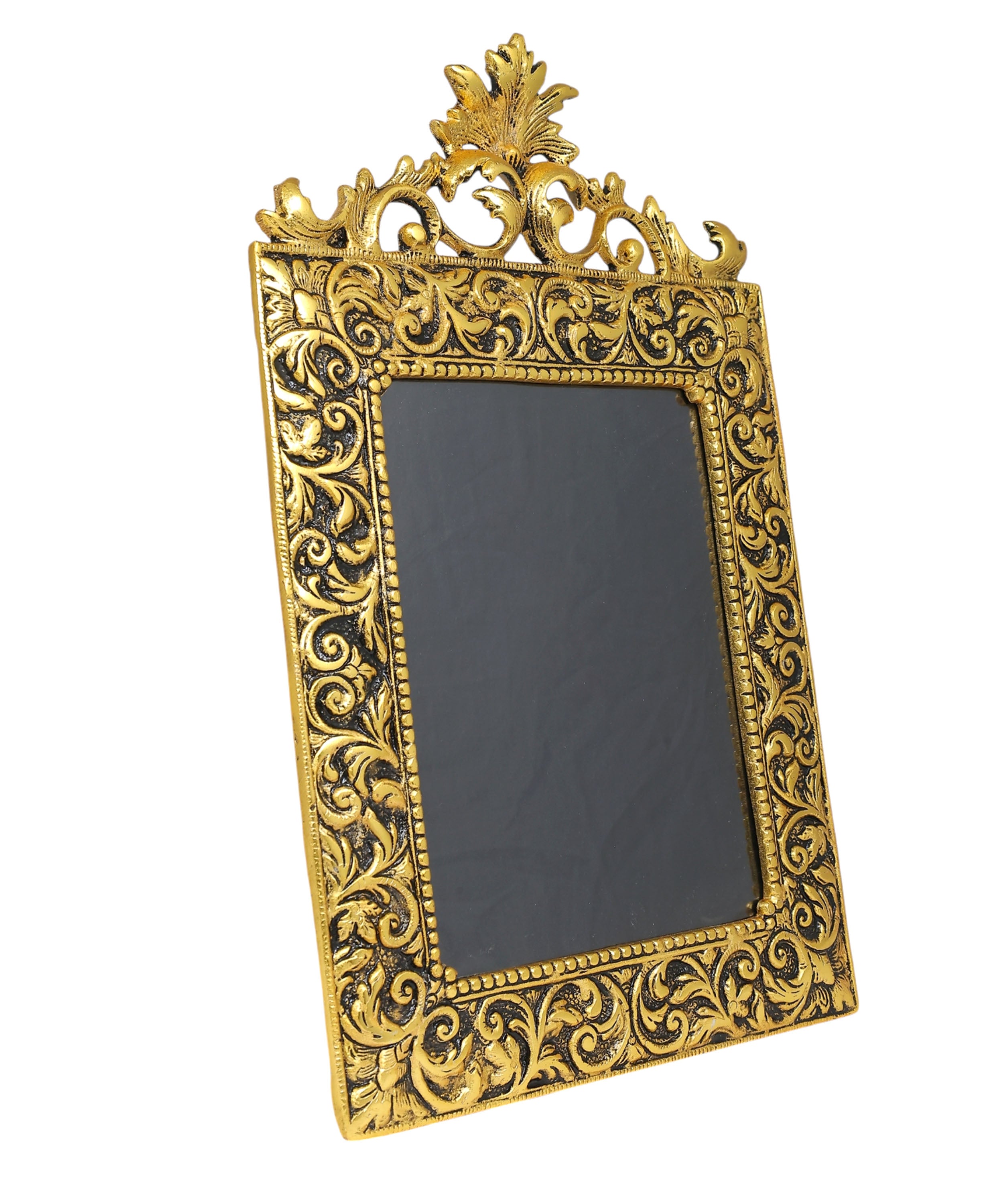 Decorative Designer Photo Frame With Flower On Top | Luxury Wedding Gifting | Luxury Home Decor