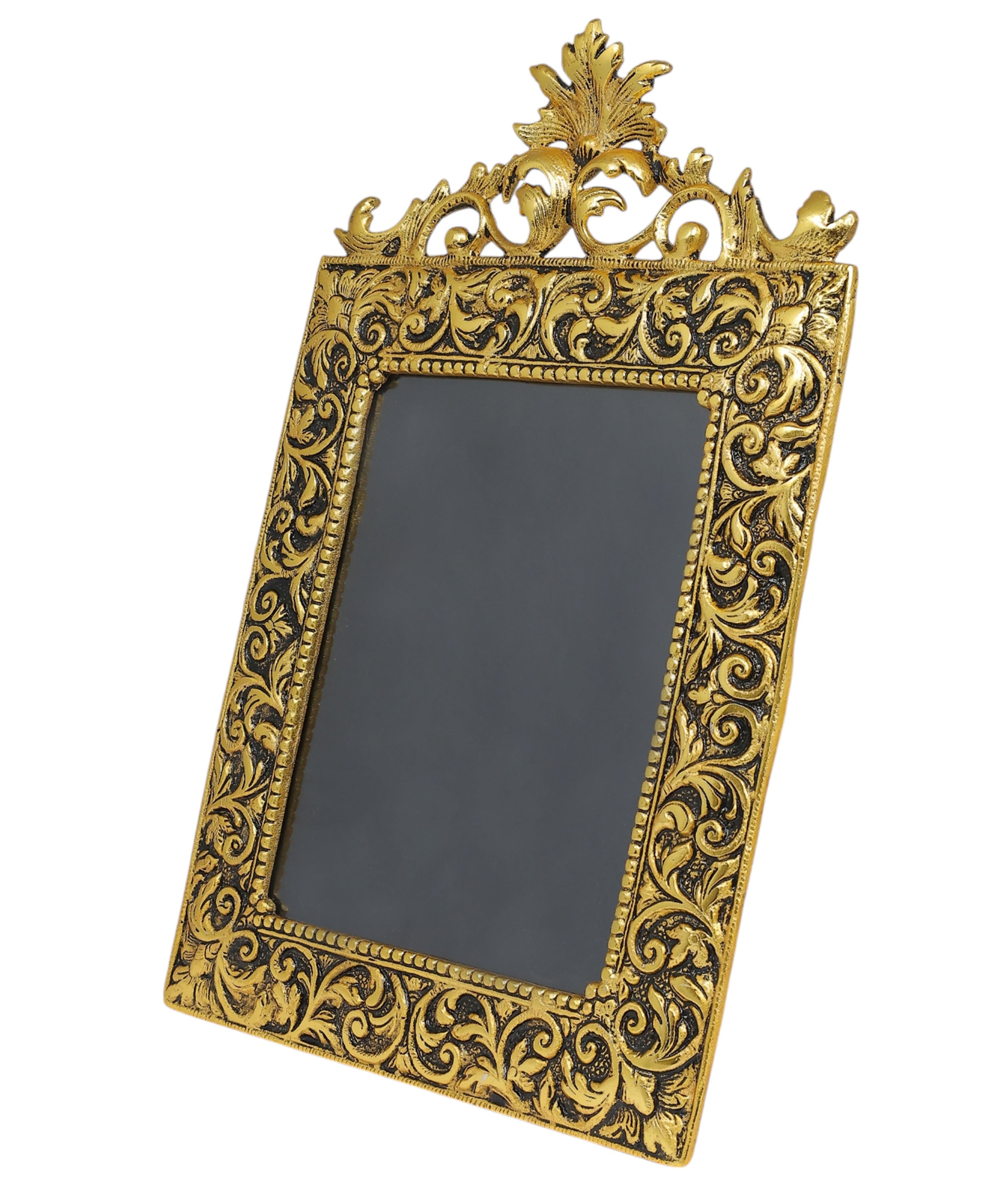 Decorative Designer Photo Frame With Flower On Top | Luxury Wedding Gifting | Luxury Home Decor