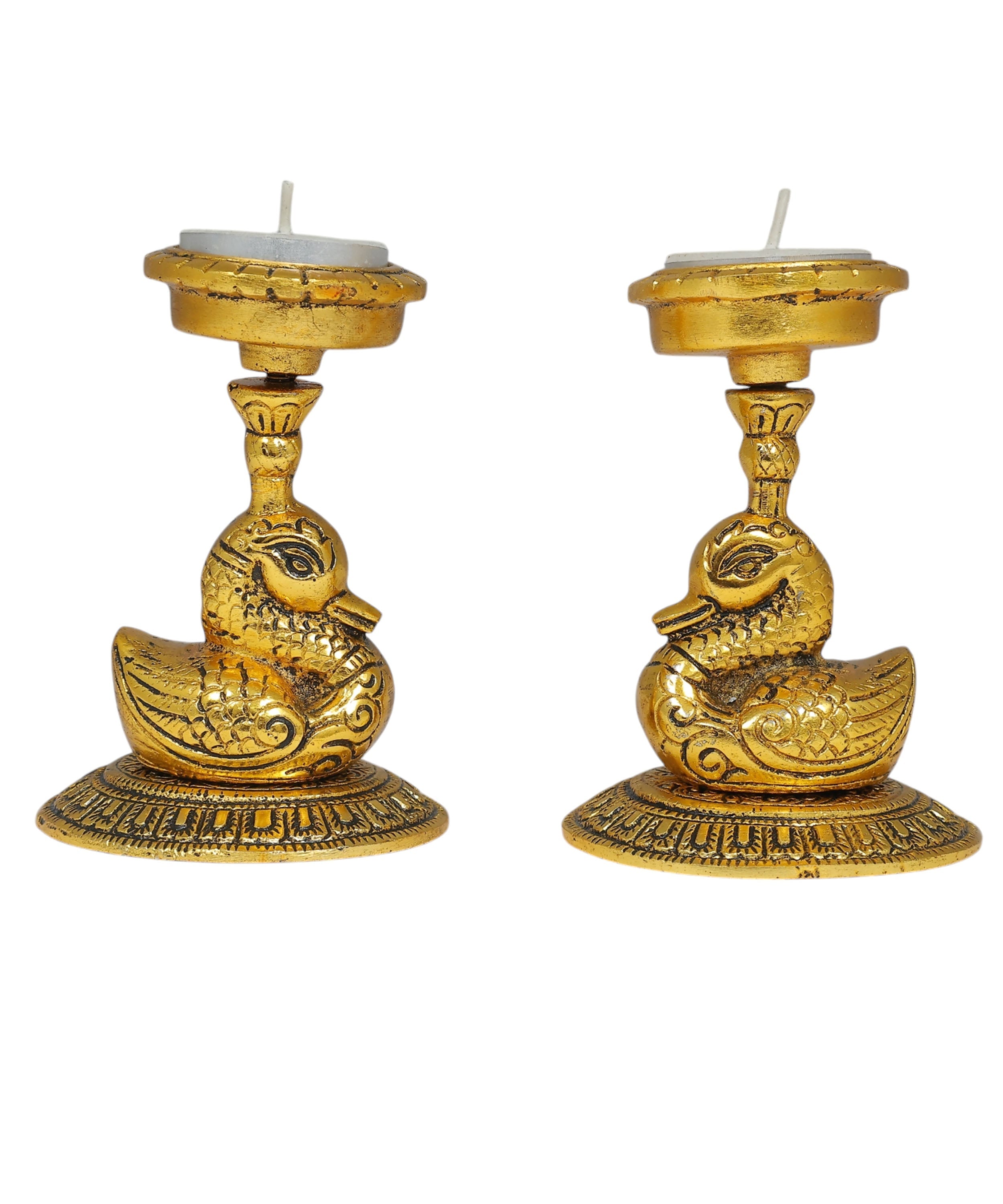 Swan Tealight Holders | Elegant Candle Holders for Home & Festive Decor | Set Of 2