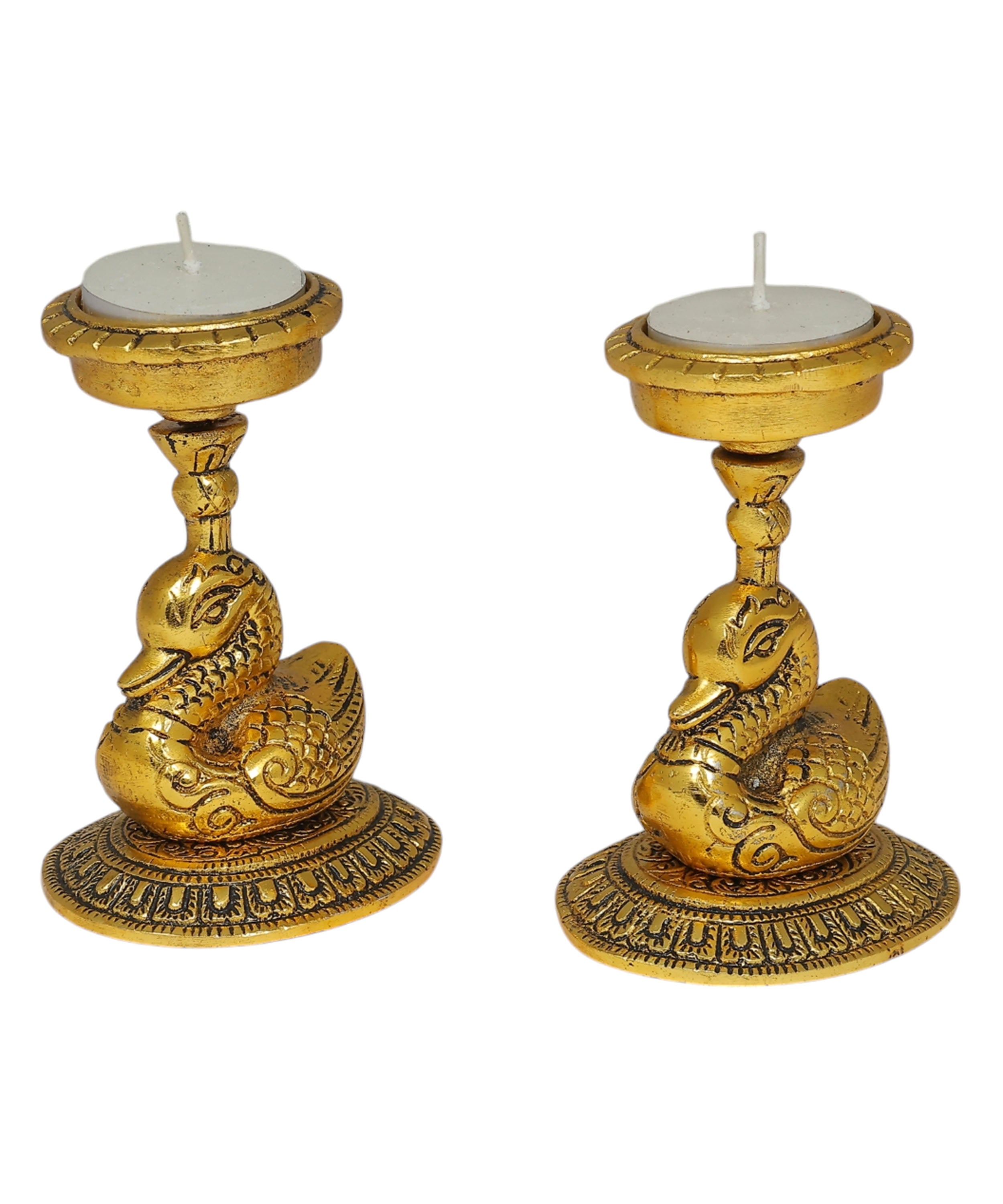 Swan Tealight Holders | Elegant Candle Holders for Home & Festive Decor | Set Of 2