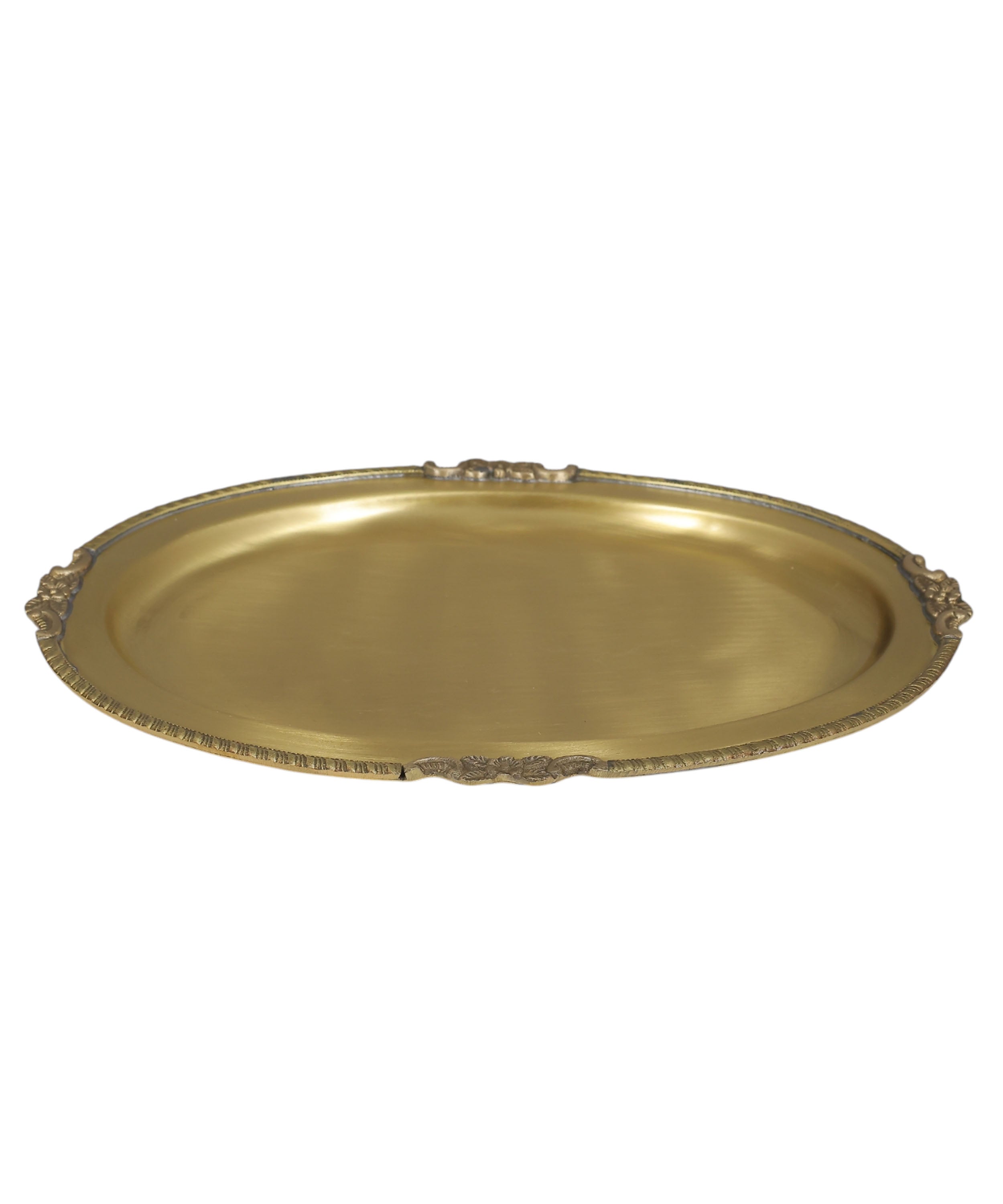 Luxury Brass Serving Tray | Decorative Vintage Tray for Dining, Coffee Table & Home Décor