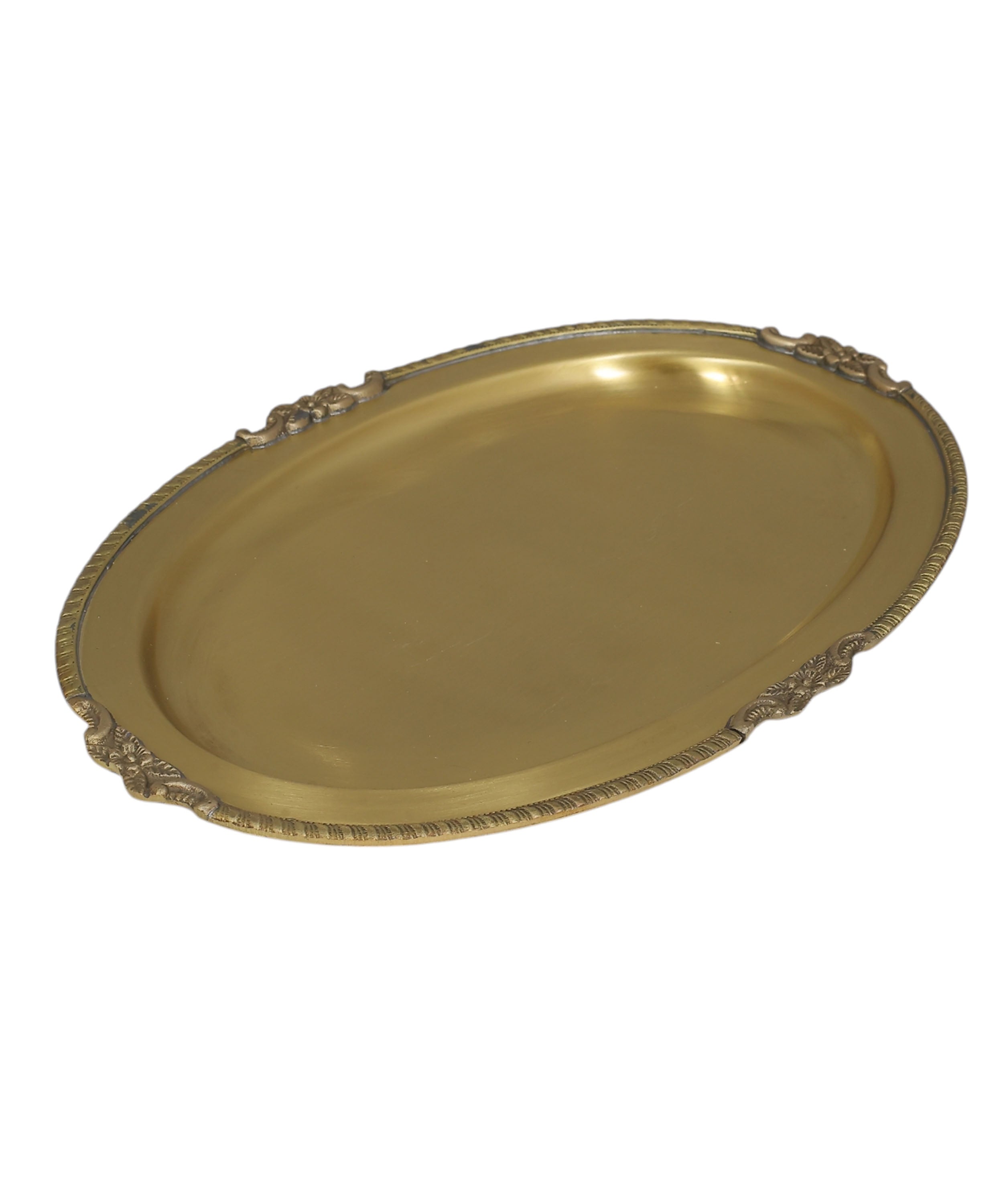 Luxury Brass Serving Tray | Decorative Vintage Tray for Dining, Coffee Table & Home Décor