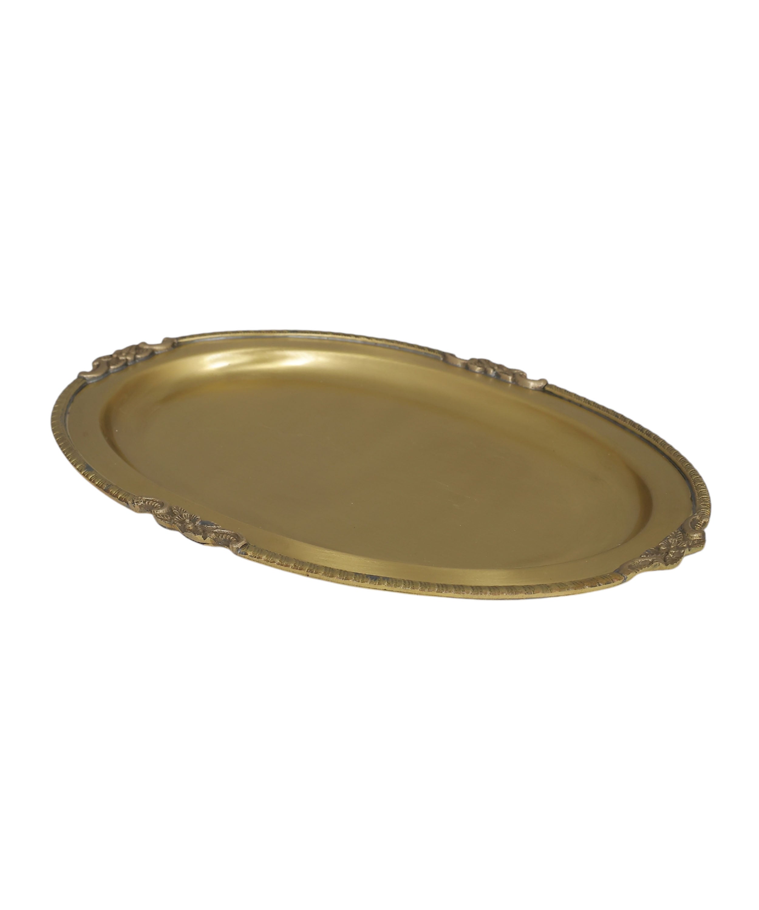 Luxury Brass Serving Tray | Decorative Vintage Tray for Dining, Coffee Table & Home Décor