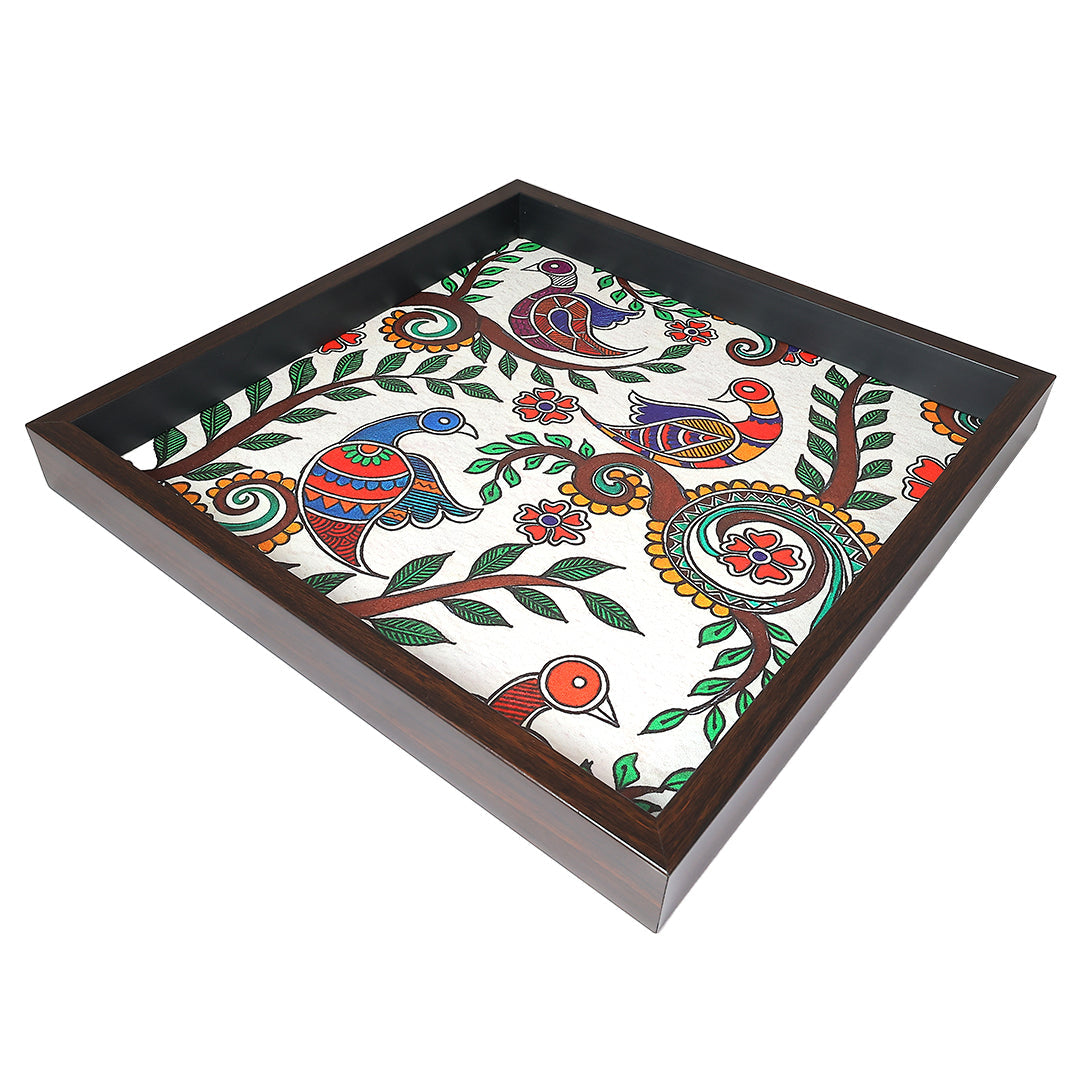 Elegant Print MDF Serving Tray | Stylish & Durable Decorative Tray for Home & Dining