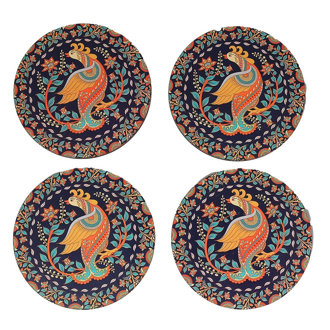 Elegant MDF Print Coaster – Stylish & Durable Design (Set Of 4)