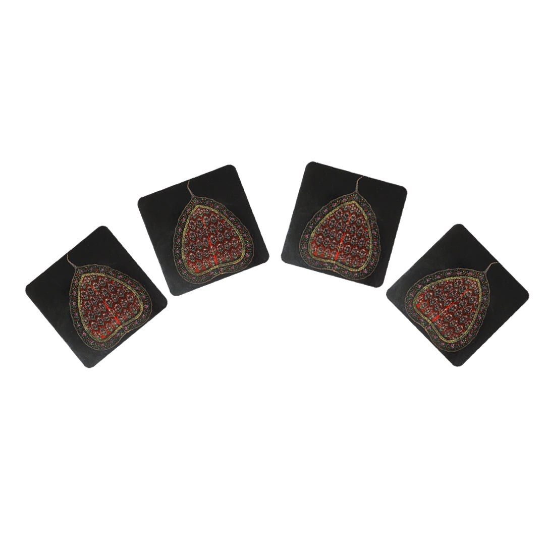 Elegant Print MDF Coaster – Stylish & Durable Design (Set of 4)