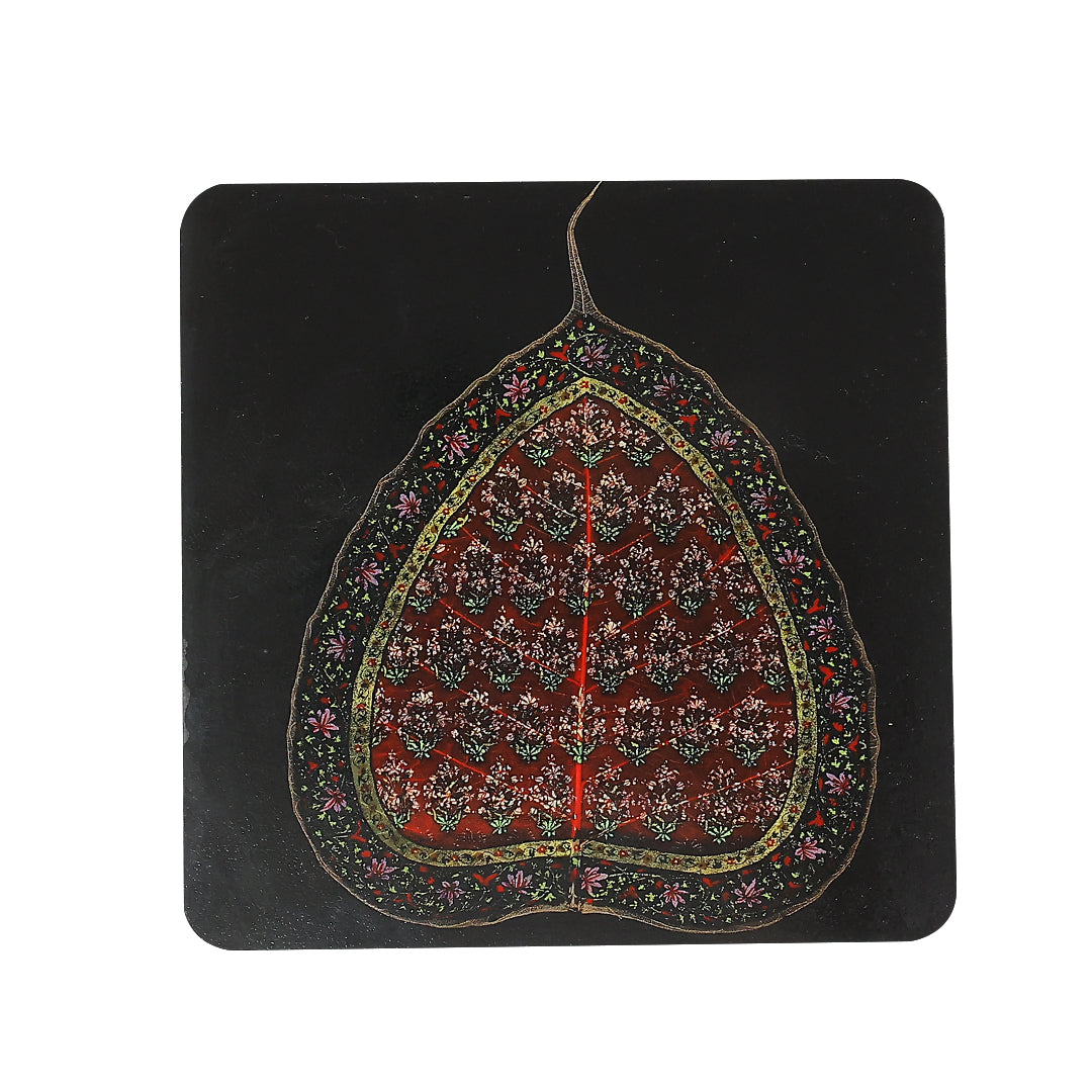 Elegant Print MDF Coaster – Stylish & Durable Design (Set of 4)