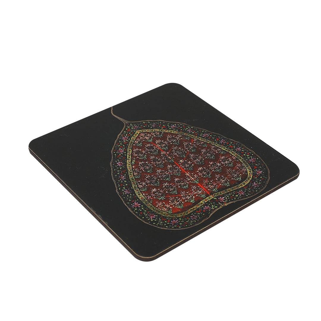 Elegant Print MDF Coaster – Stylish & Durable Design (Set of 4)