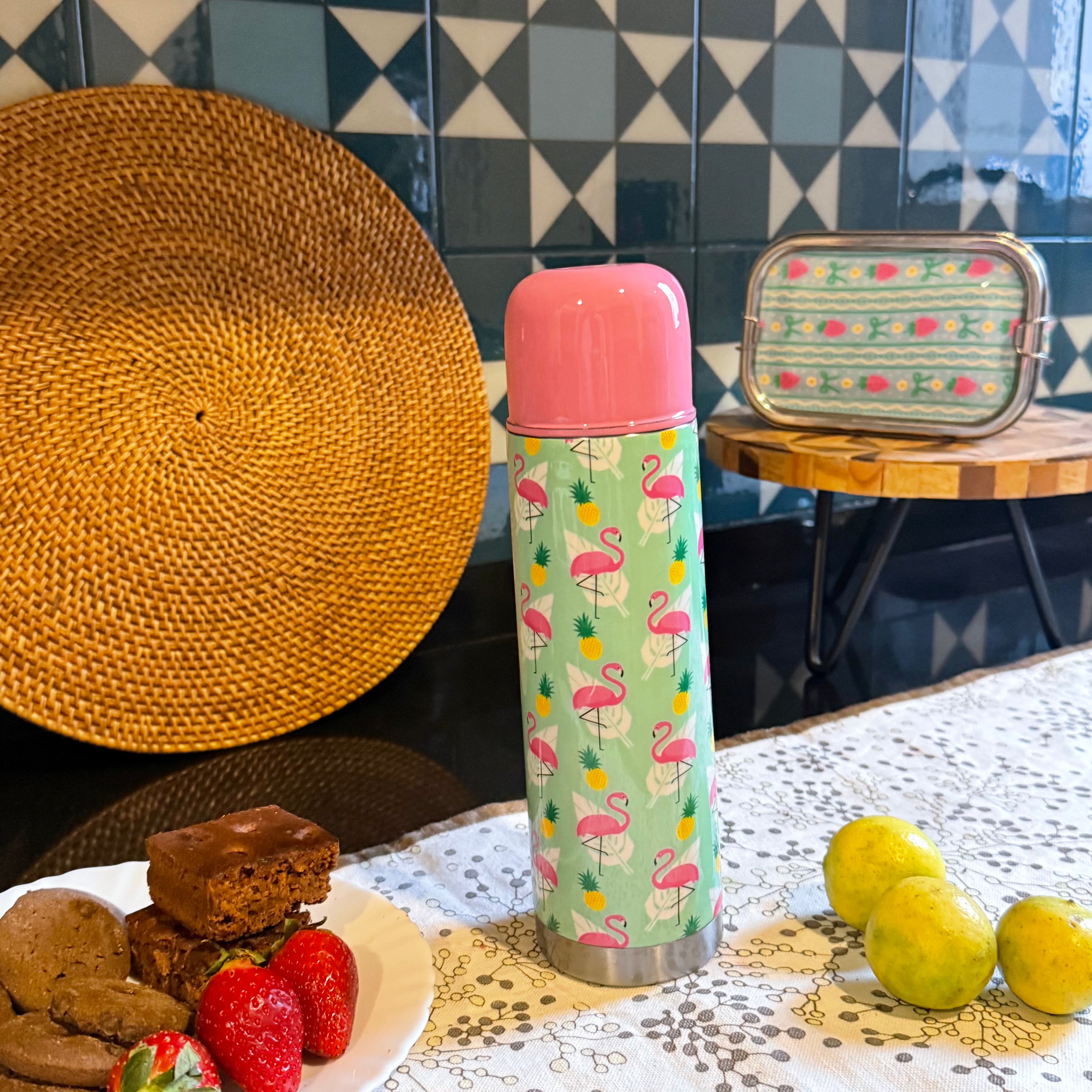Stainless Steel Vacuum Insulated Thermos Bottle for Hot & Cold Beverages