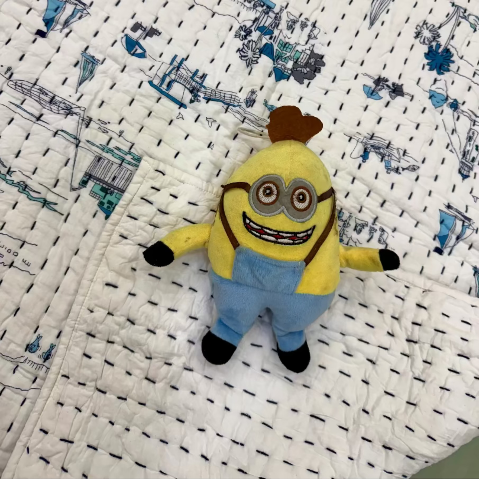 Handcrafted Kids Quilt with Traditional Village Block Print | Soft & Cozy Cotton Quilt for Babies & Toddlers