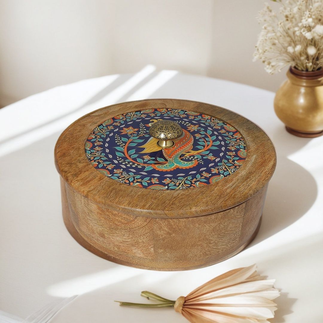 Sophisticated Wooden Multipurpose Storage Box  | Ecofriendly Tableware | Stylish & Durable