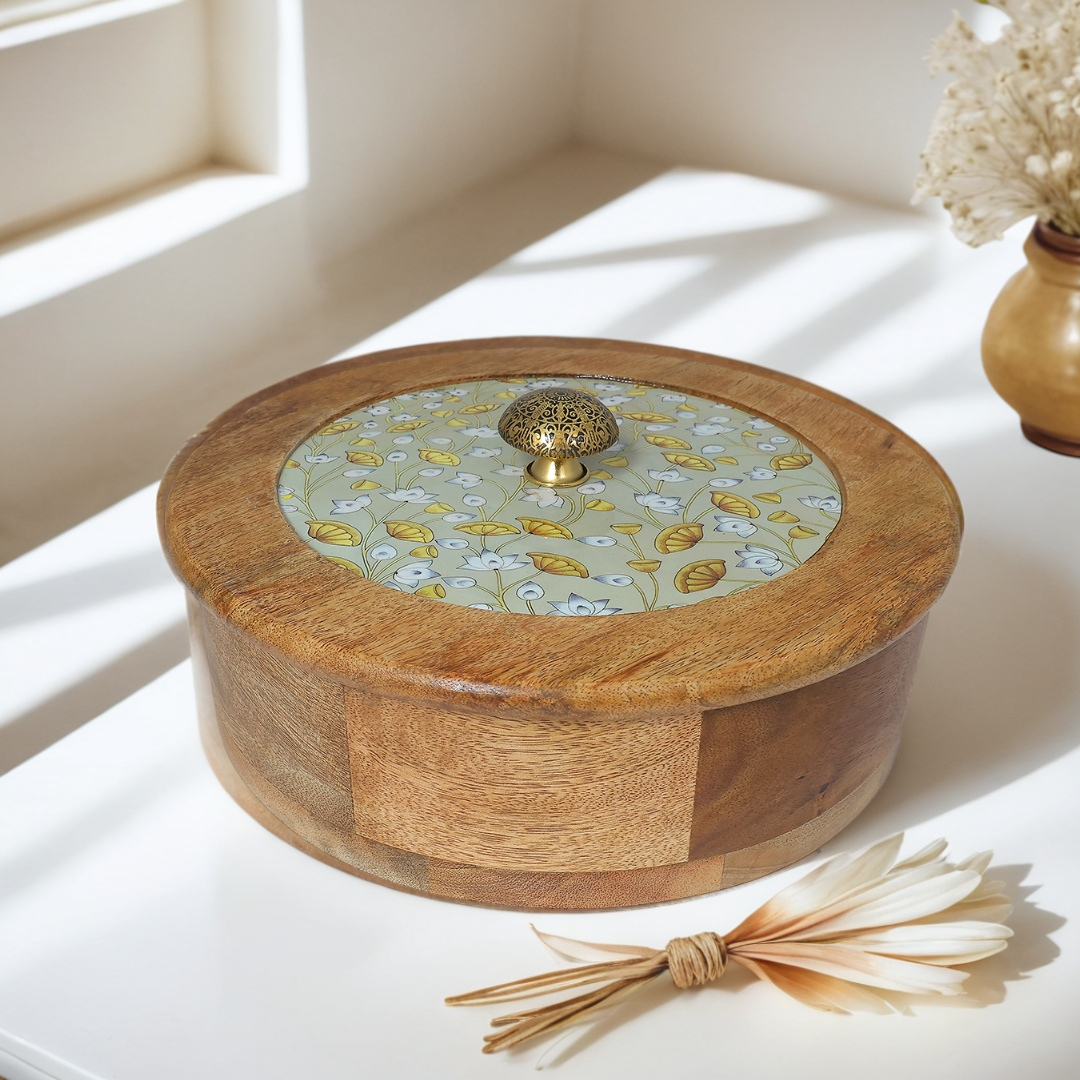 Sophisticated Wooden Multipurpose Storage Box  | Ecofriendly Tableware | Stylish & Durable