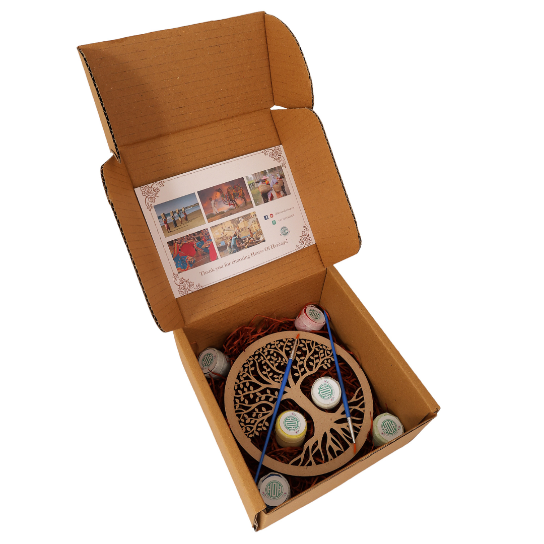 Tree of life craft gift Box |  DIY gift box | kids art box | kids birthday return gift