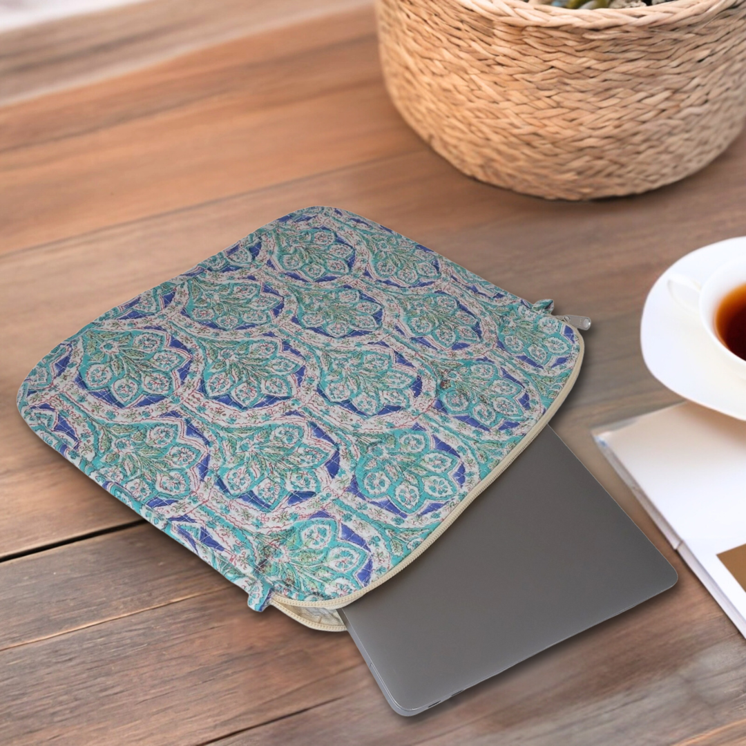 Block Printed Laptop Sleeve