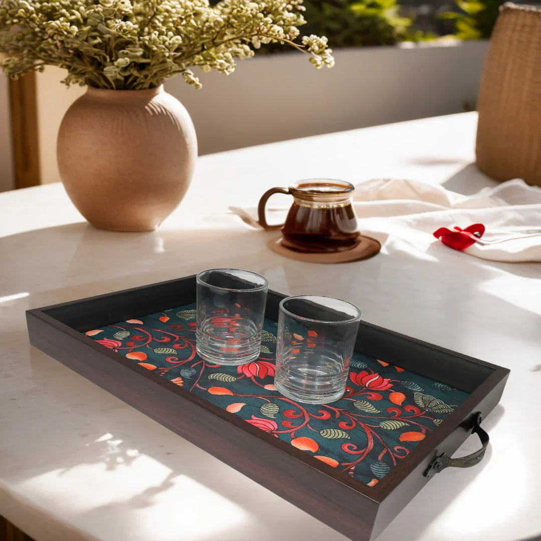 Elegant Rectangular MDF Serving Tray | Stylish & Durable Tray for Home & Dining Decor