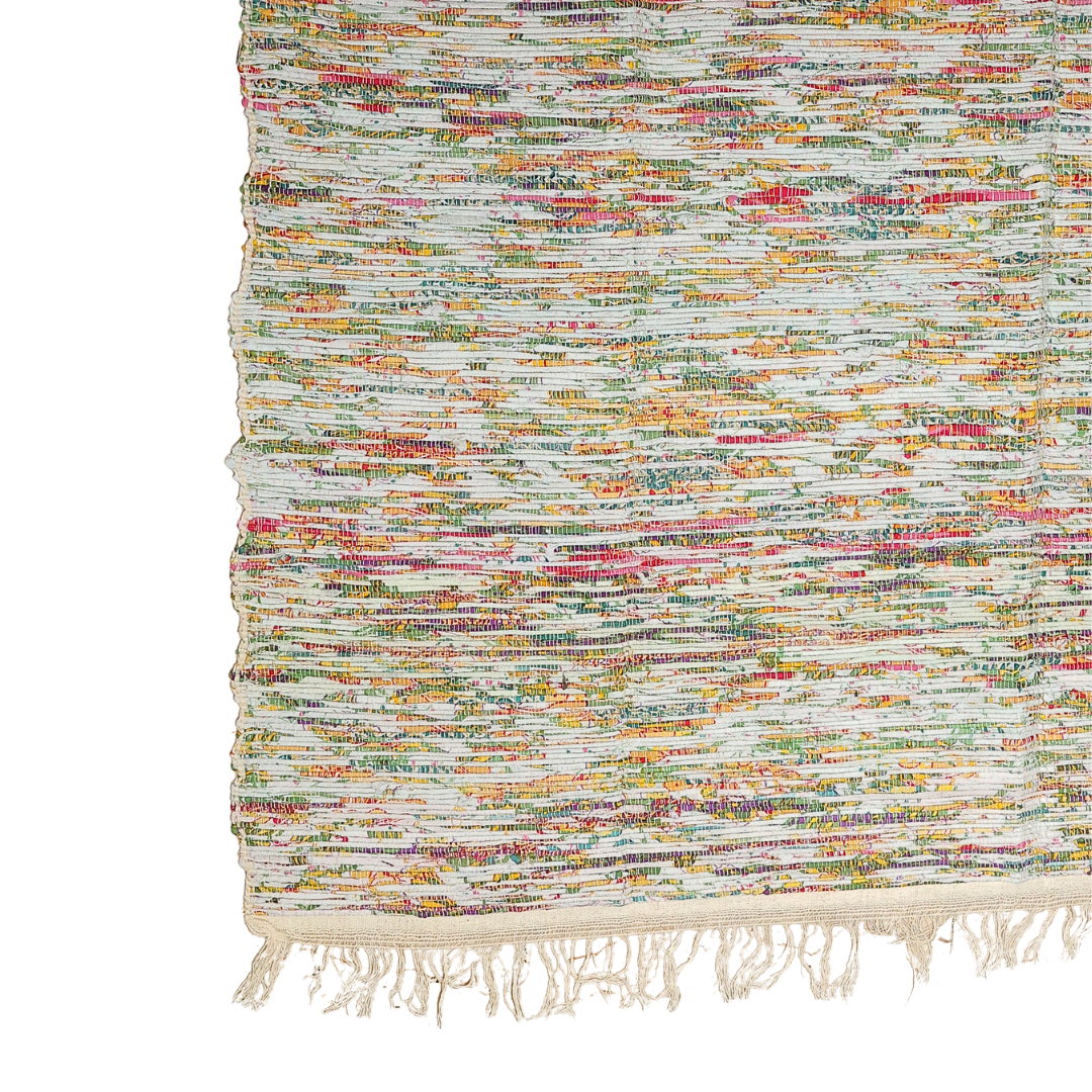 Chindi Rug – Recycled & Eco-Friendly | Handwoven Multicolor Cotton Rug for Sustainable Home Decor
