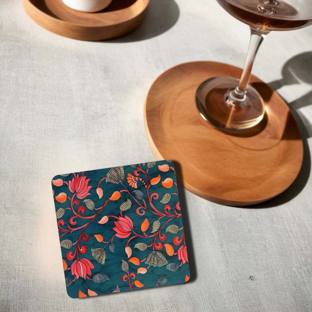Elegant MDF Print Coaster – Stylish & Durable Design (Set Of 4)