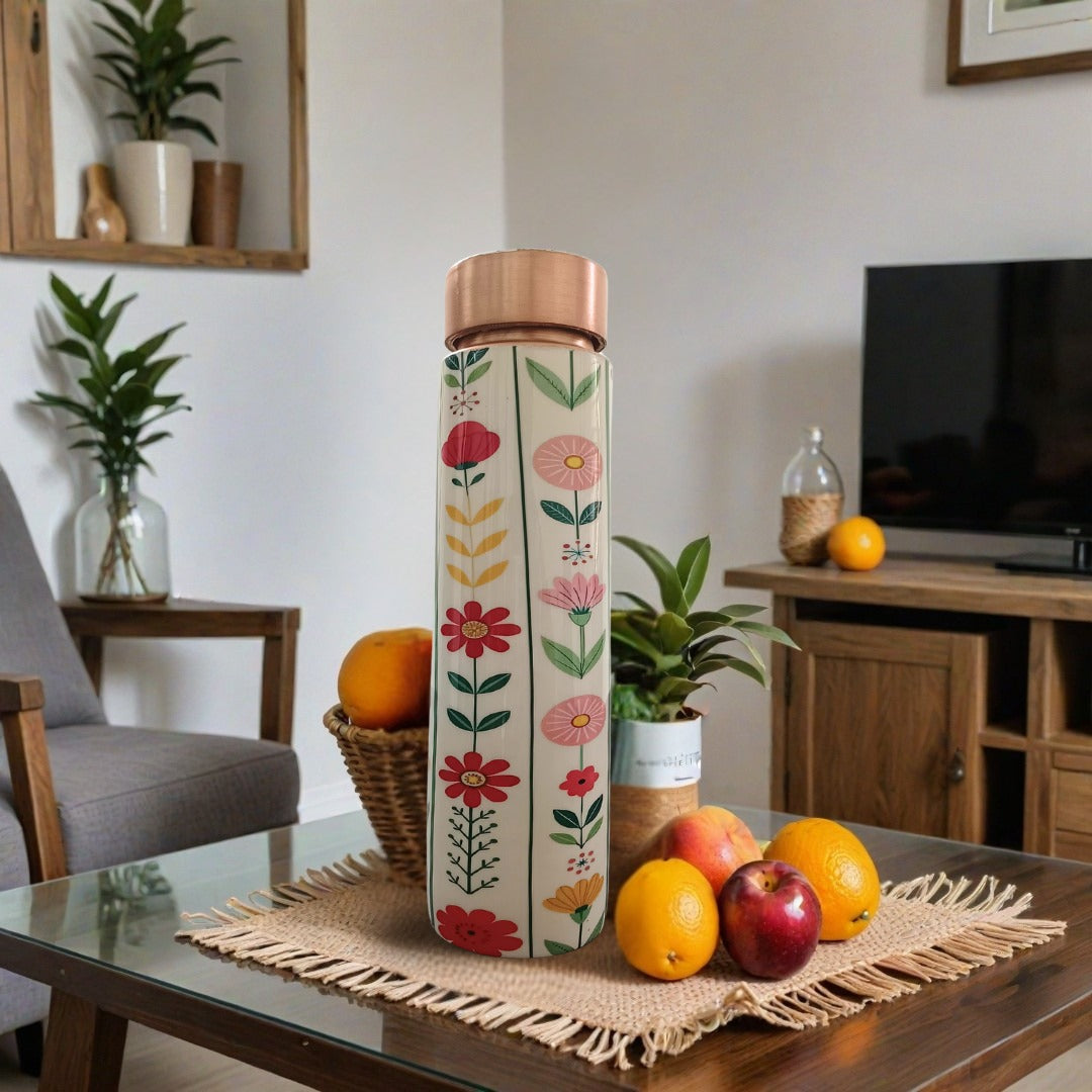 Copper Water Bottle | 1 Litre | Boosts Immunity