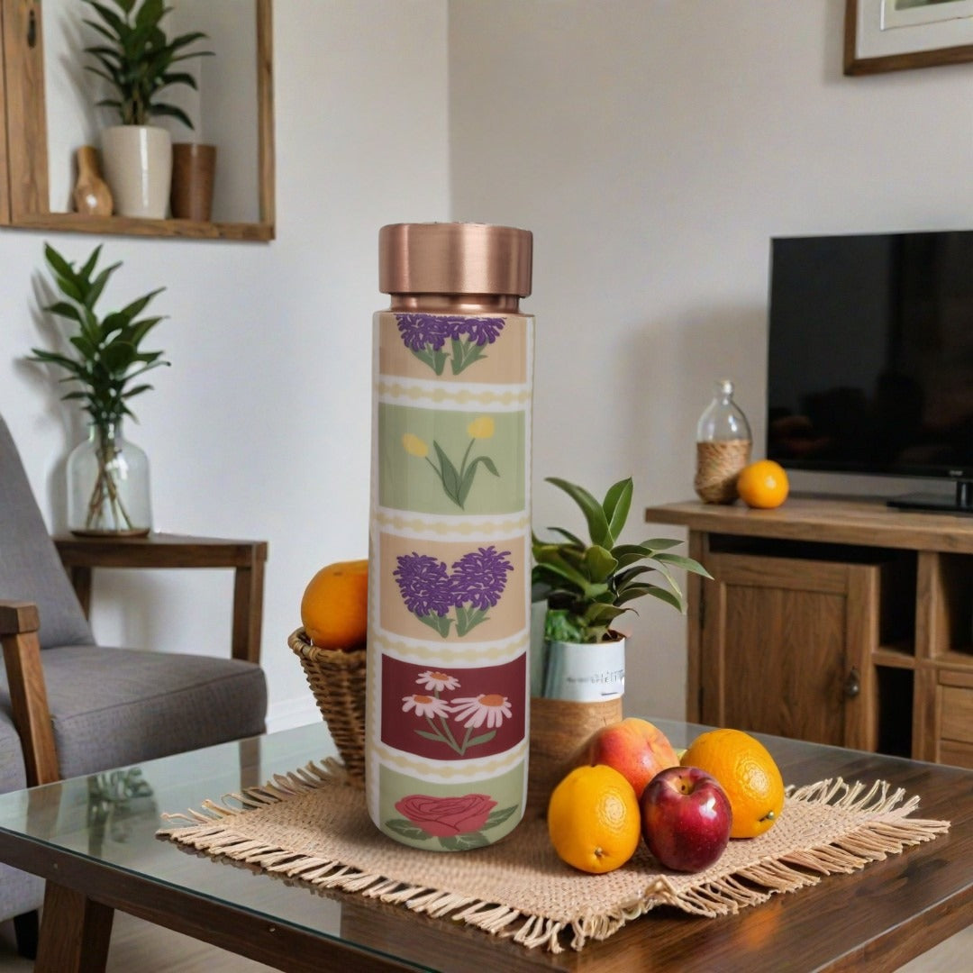 Copper Water Bottle | 1 Litre | Boosts Immunity