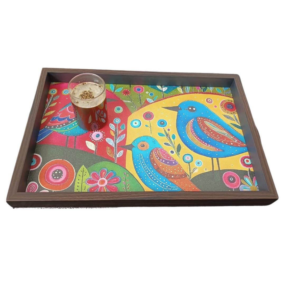 Elegant Rectangular MDF Serving Tray | Stylish & Durable Tray for Home & Dining Decor